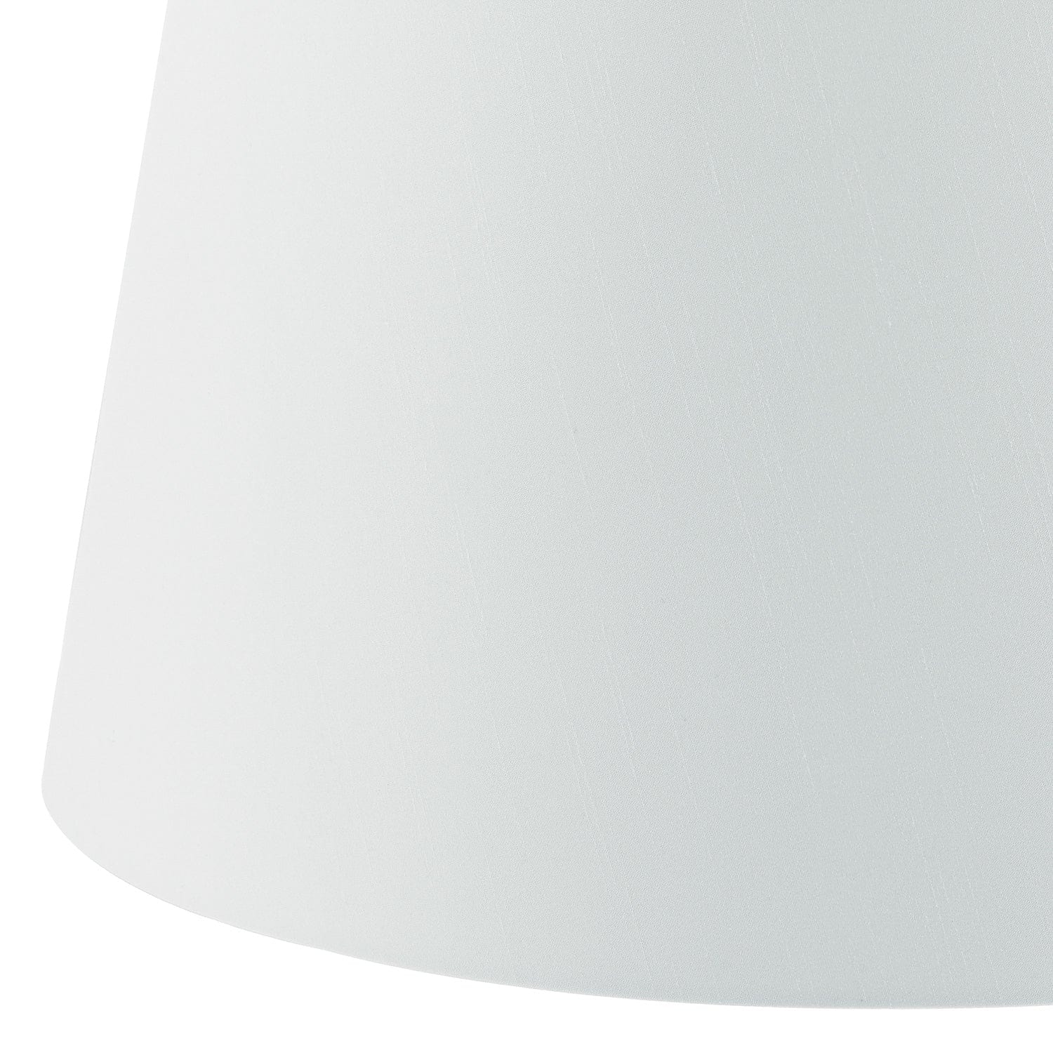 dar lighting Cezanne White Faux Silk Tapered Drum Shade White 40cm CEZ162
