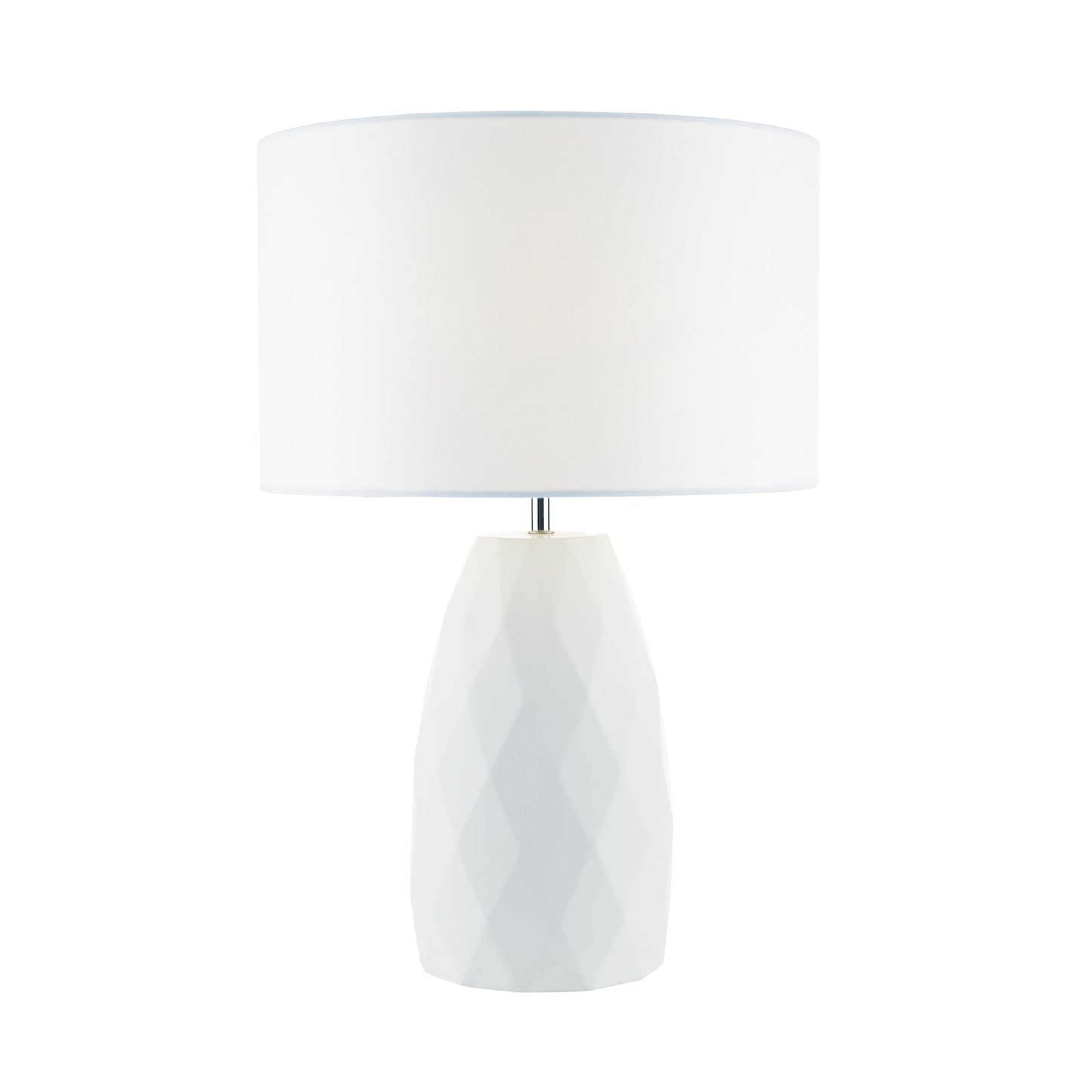 dar lighting Ciara Table Lamp White With Shade CIA422