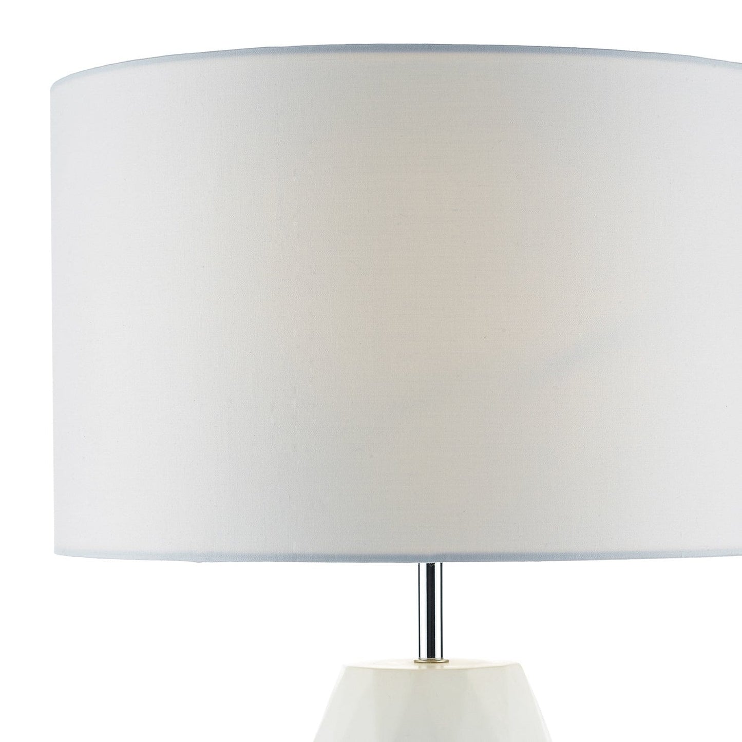 dar lighting Ciara Table Lamp White With Shade CIA422