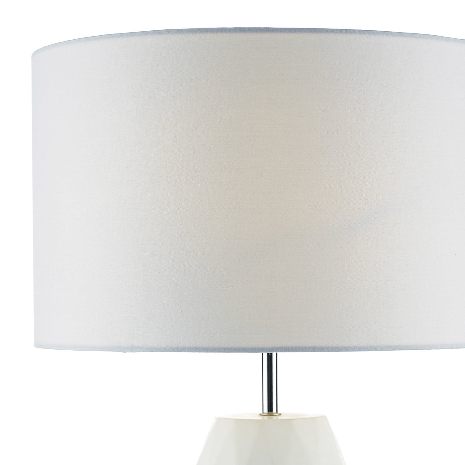 dar lighting Ciara Table Lamp White With Shade CIA422