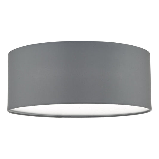 dar lighting Cierro 3 Light Flush Grey 40cm CIE5239