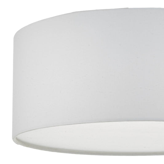 dar lighting Cierro 3 Light Flush Ivory 40cm CIE5215