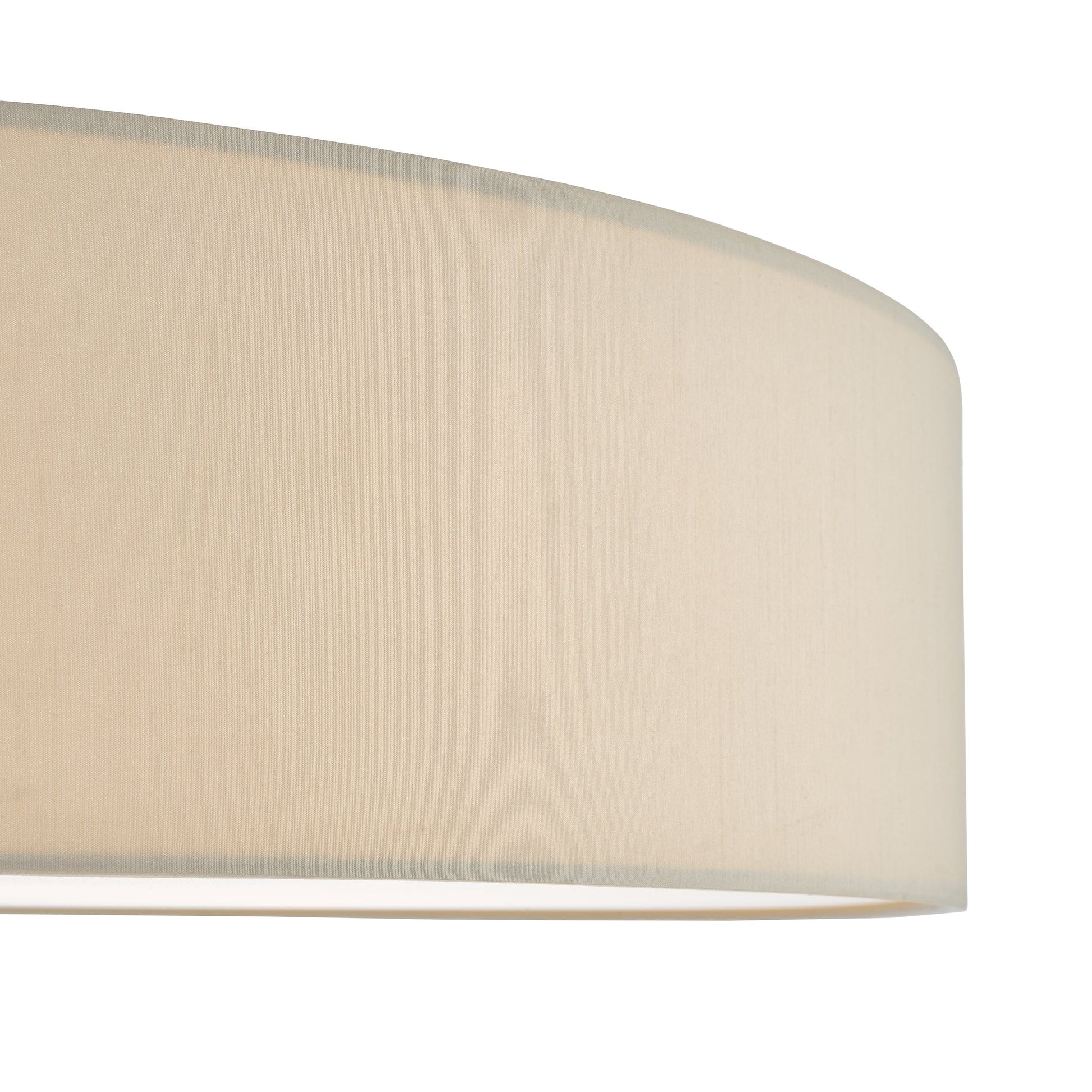 dar lighting Cierro 6 Light Flush Taupe With Diffuser 80cm CIE4801