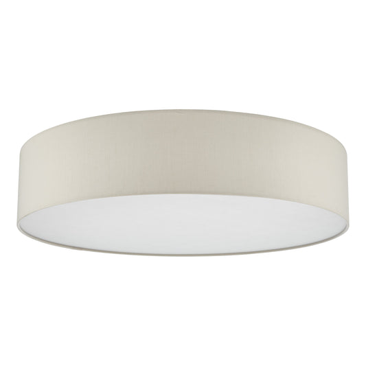 dar lighting Cierro 6 Light Flush Taupe With Diffuser 80cm CIE4801