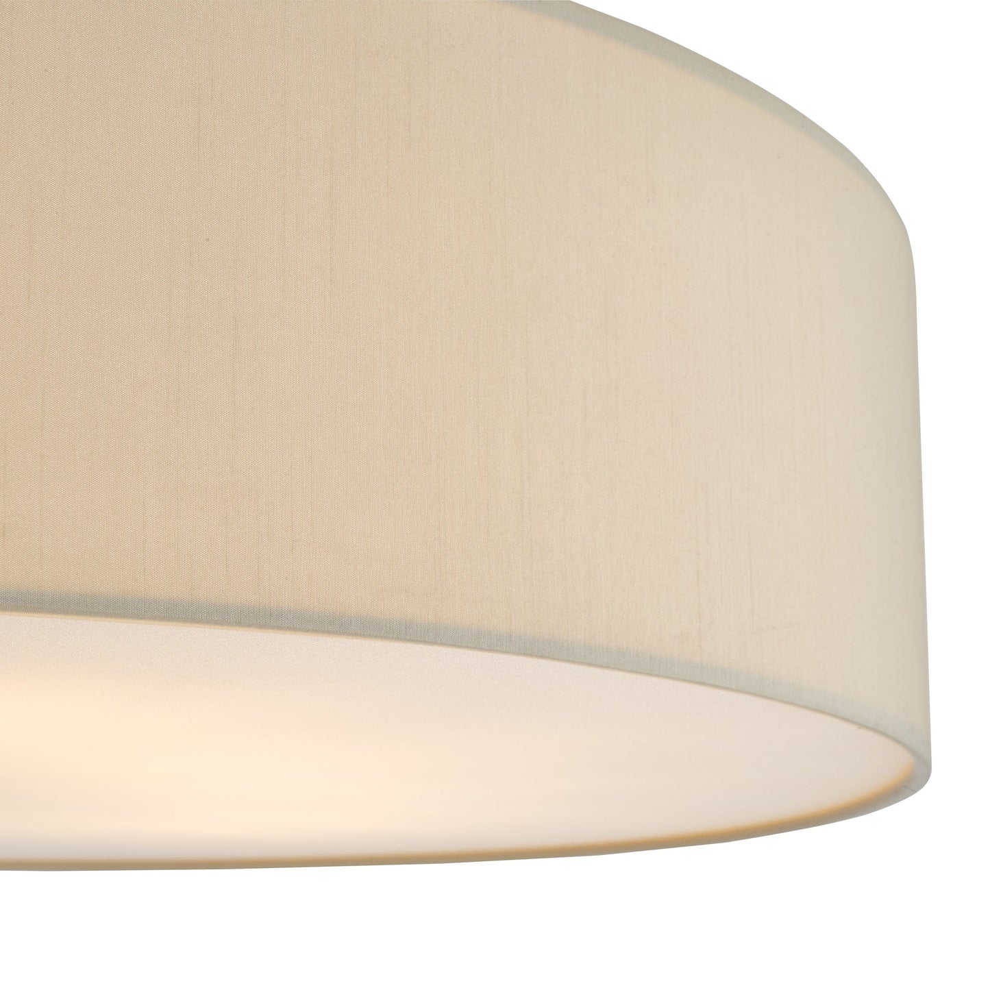 dar lighting Cierro 6 Light Flush Taupe With Diffuser 80cm CIE4801