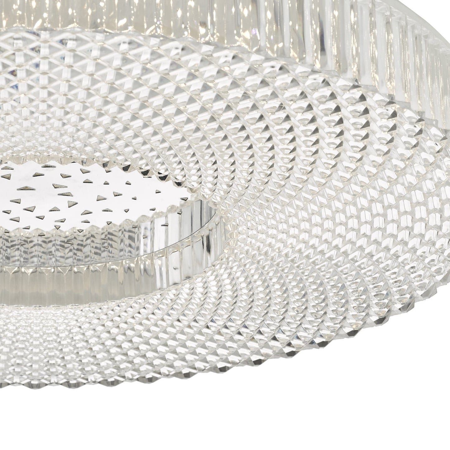 dar lighting Cimona Flush Acrylic Large LED CIM4808