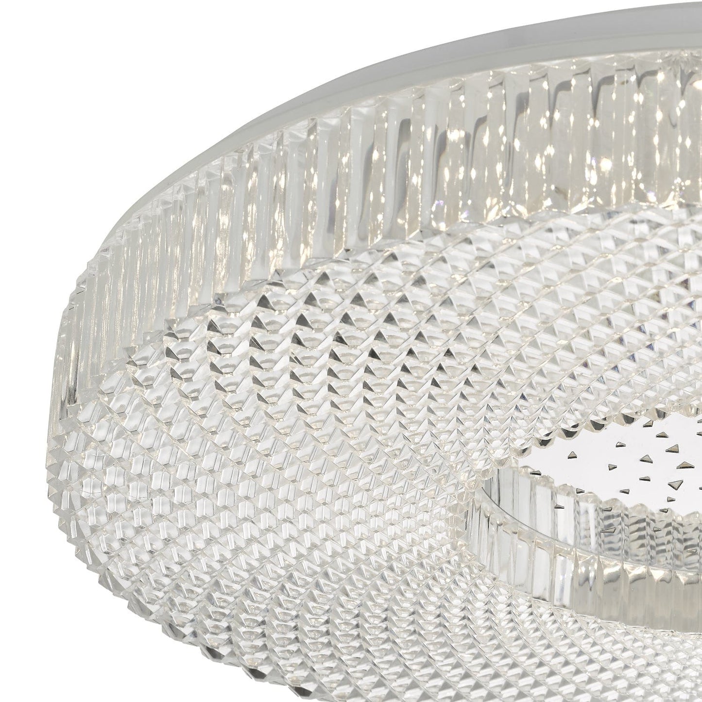 dar lighting Cimona Flush Acrylic Large LED CIM4808