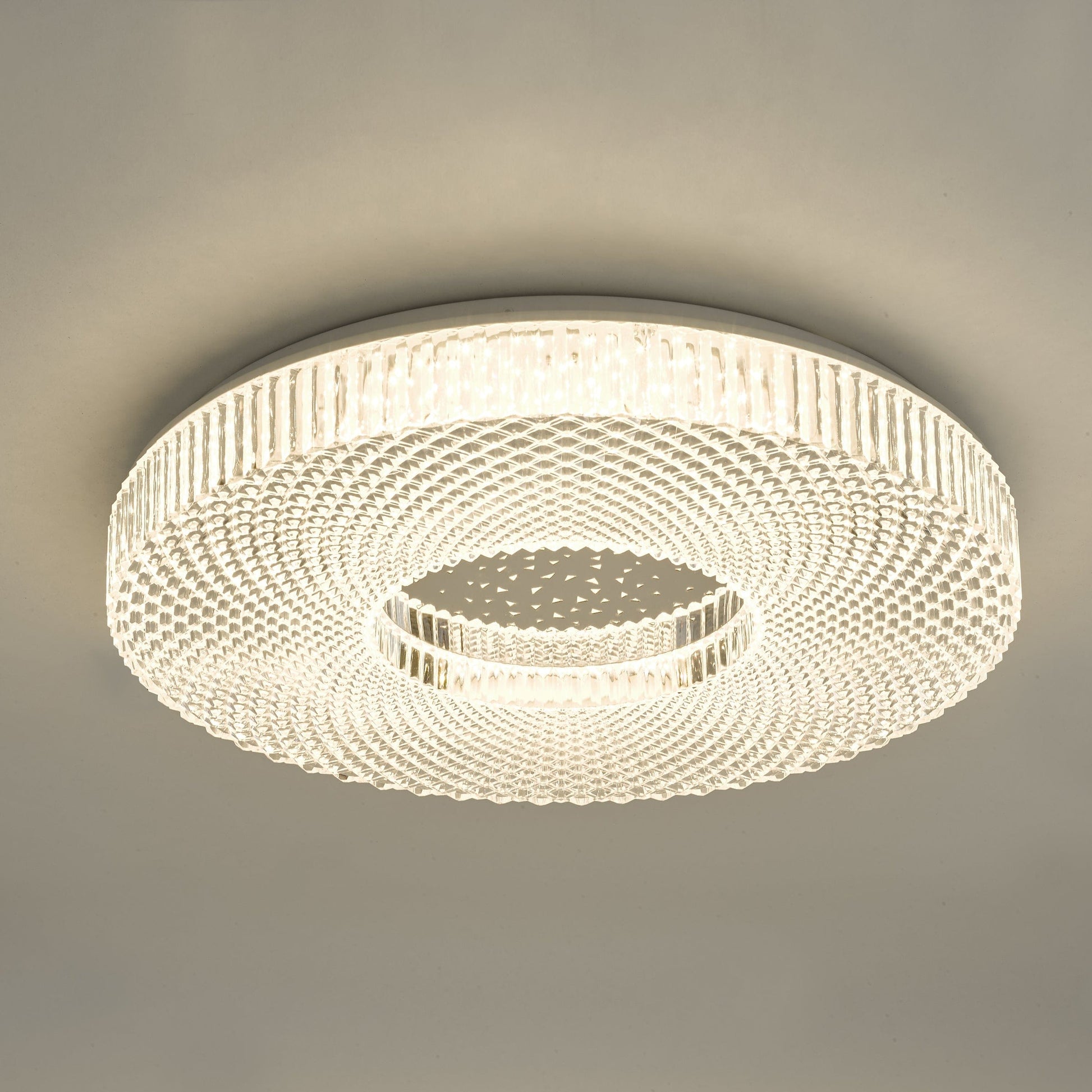 dar lighting Cimona Flush Acrylic Large LED CIM4808