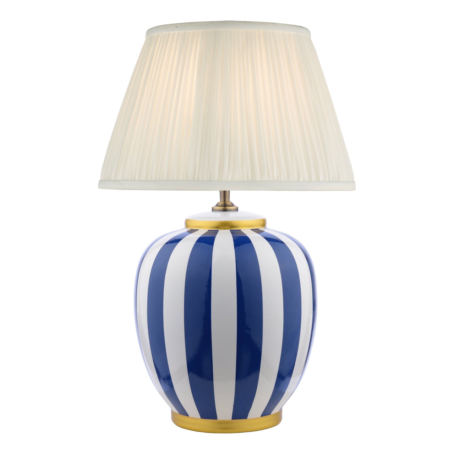 dar lighting Circus Ceramic Table Lamp Blue & White Base Only CIR4223