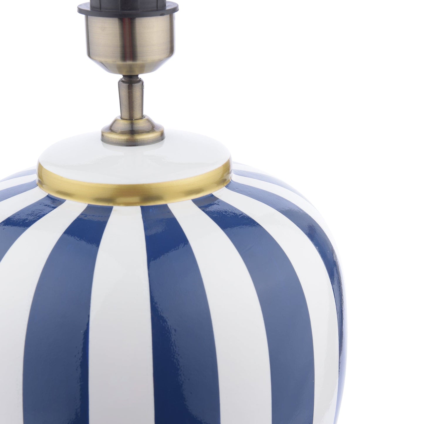 dar lighting Circus Ceramic Table Lamp Blue & White Base Only CIR4223