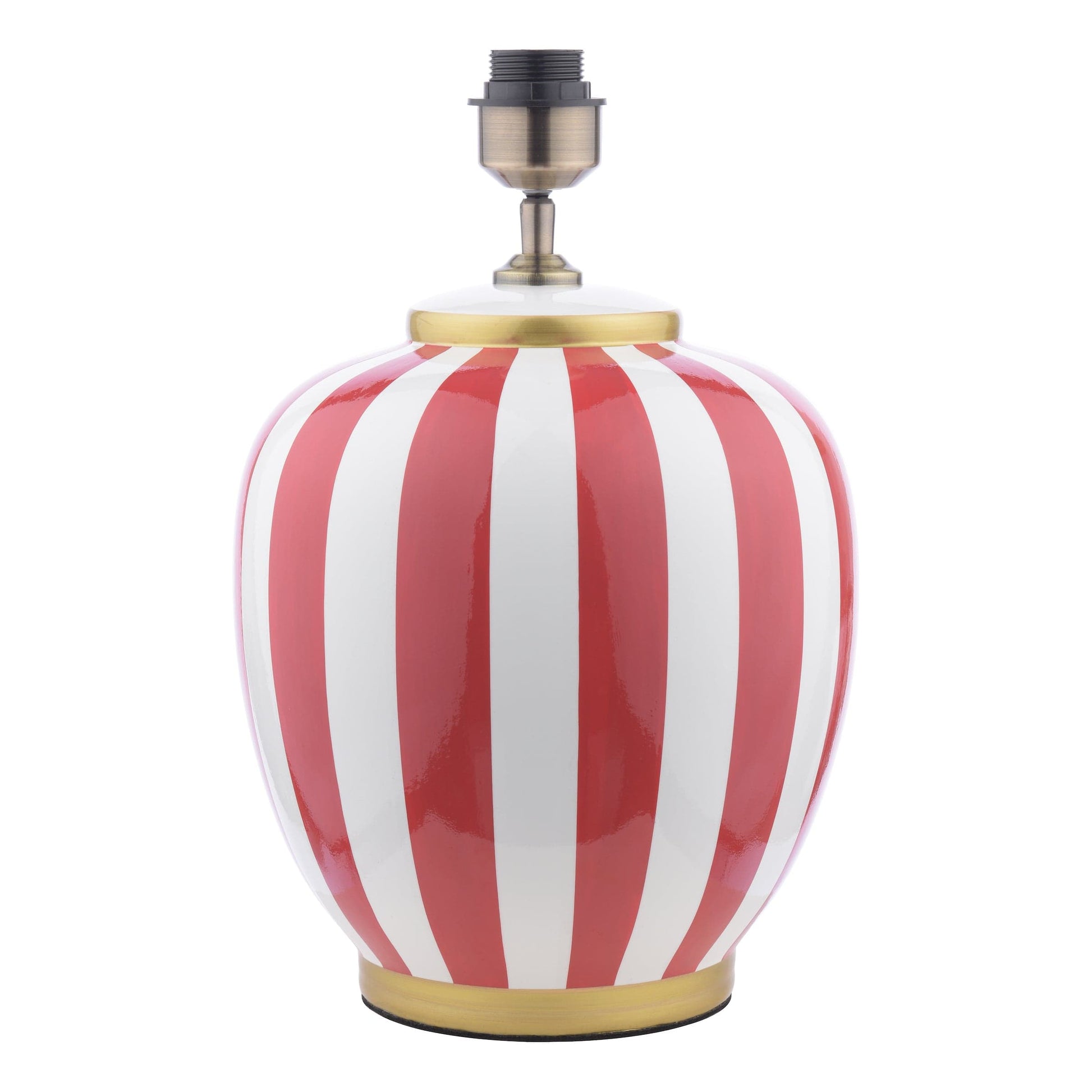 dar lighting Circus Ceramic Table Lamp Yellow & White Base Only CIR4225