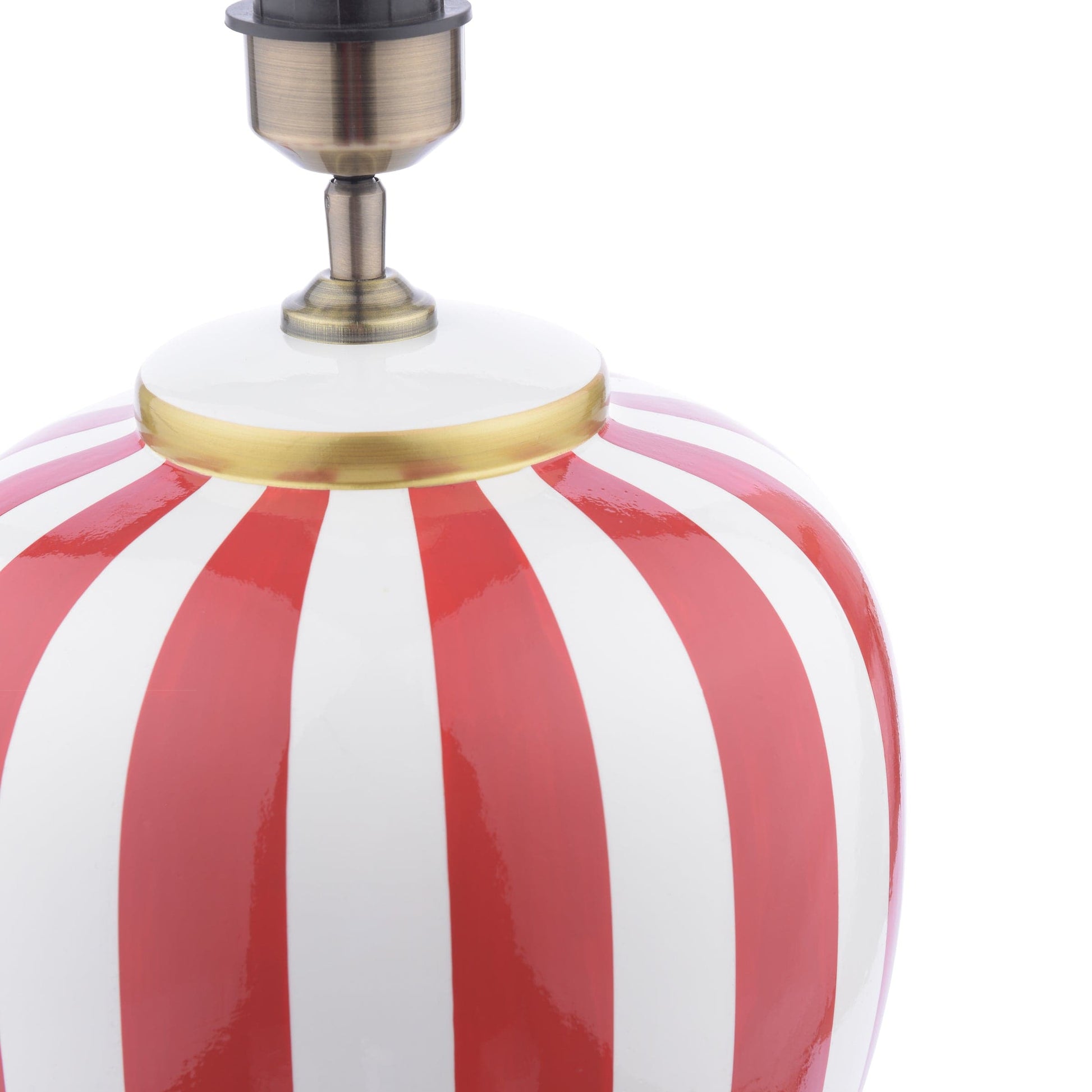 dar lighting Circus Ceramic Table Lamp Yellow & White Base Only CIR4225