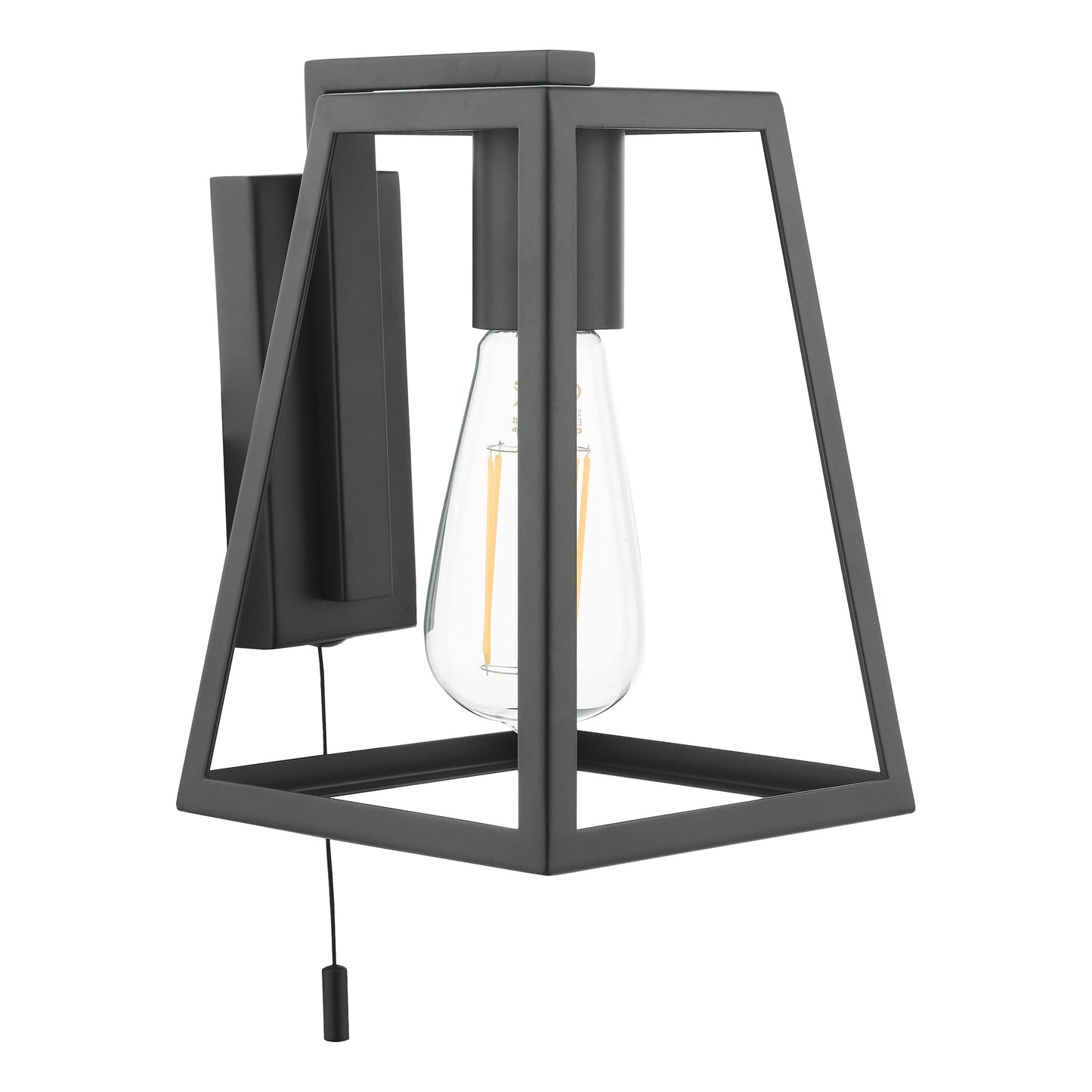 dar lighting Claudia Wall Light Matt Black CLA0722