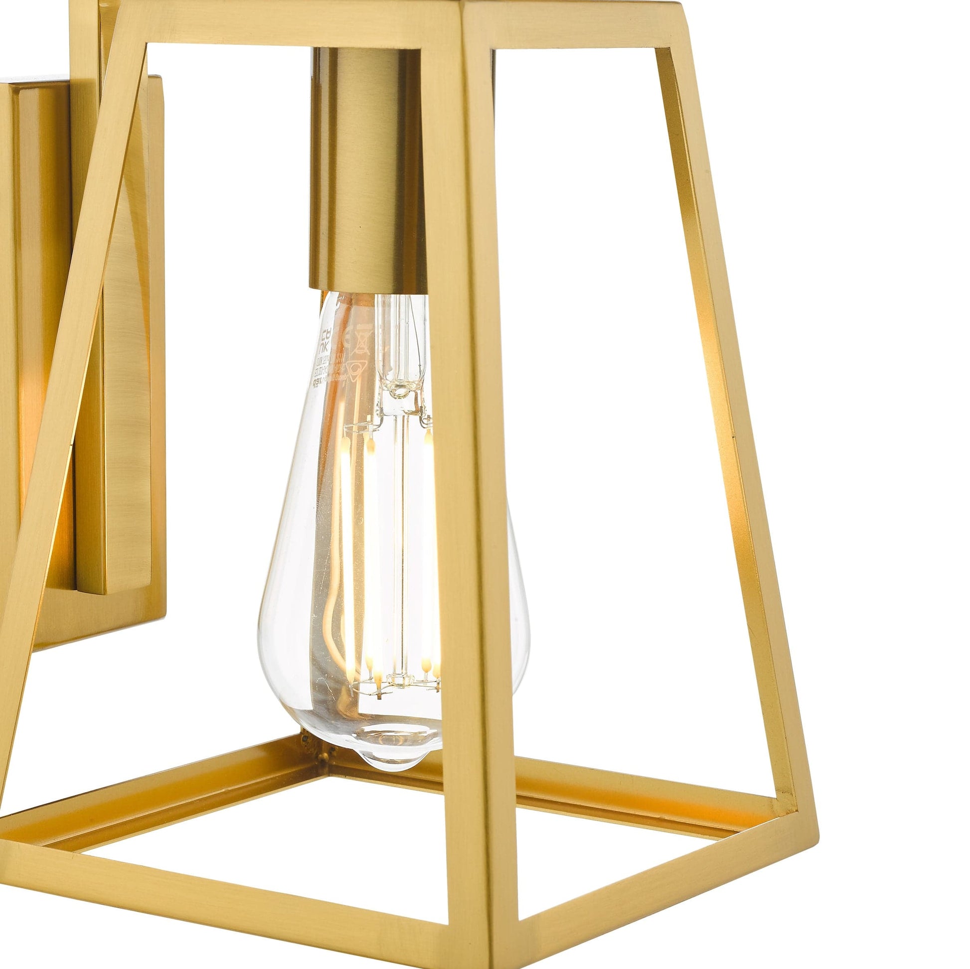 dar lighting Claudia Wall Light Natural Brass CLA0735