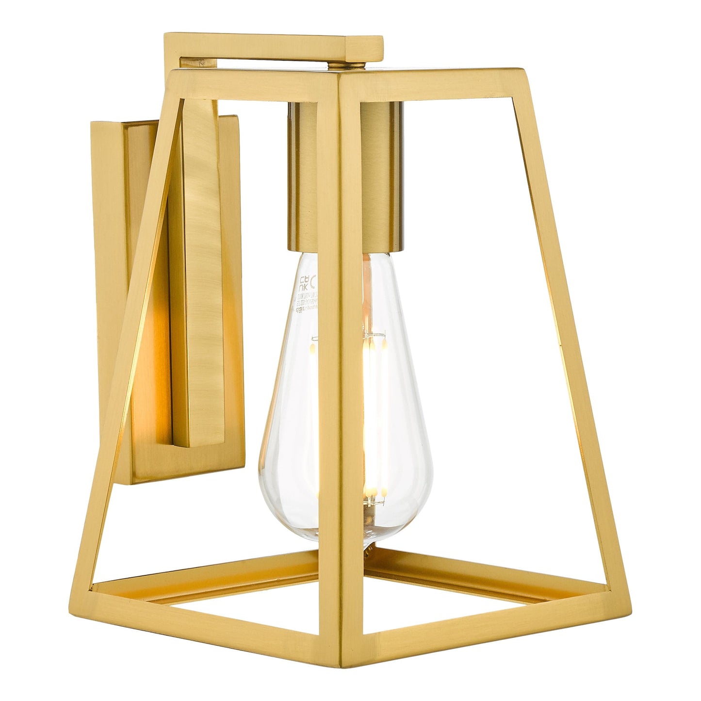 dar lighting Claudia Wall Light Natural Brass CLA0735