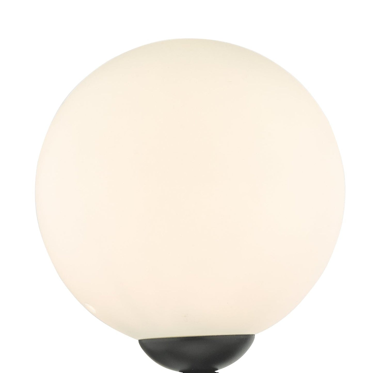 dar lighting Cohen 1 Light Wall Light Matt Black With Opal Glass COH0722-02