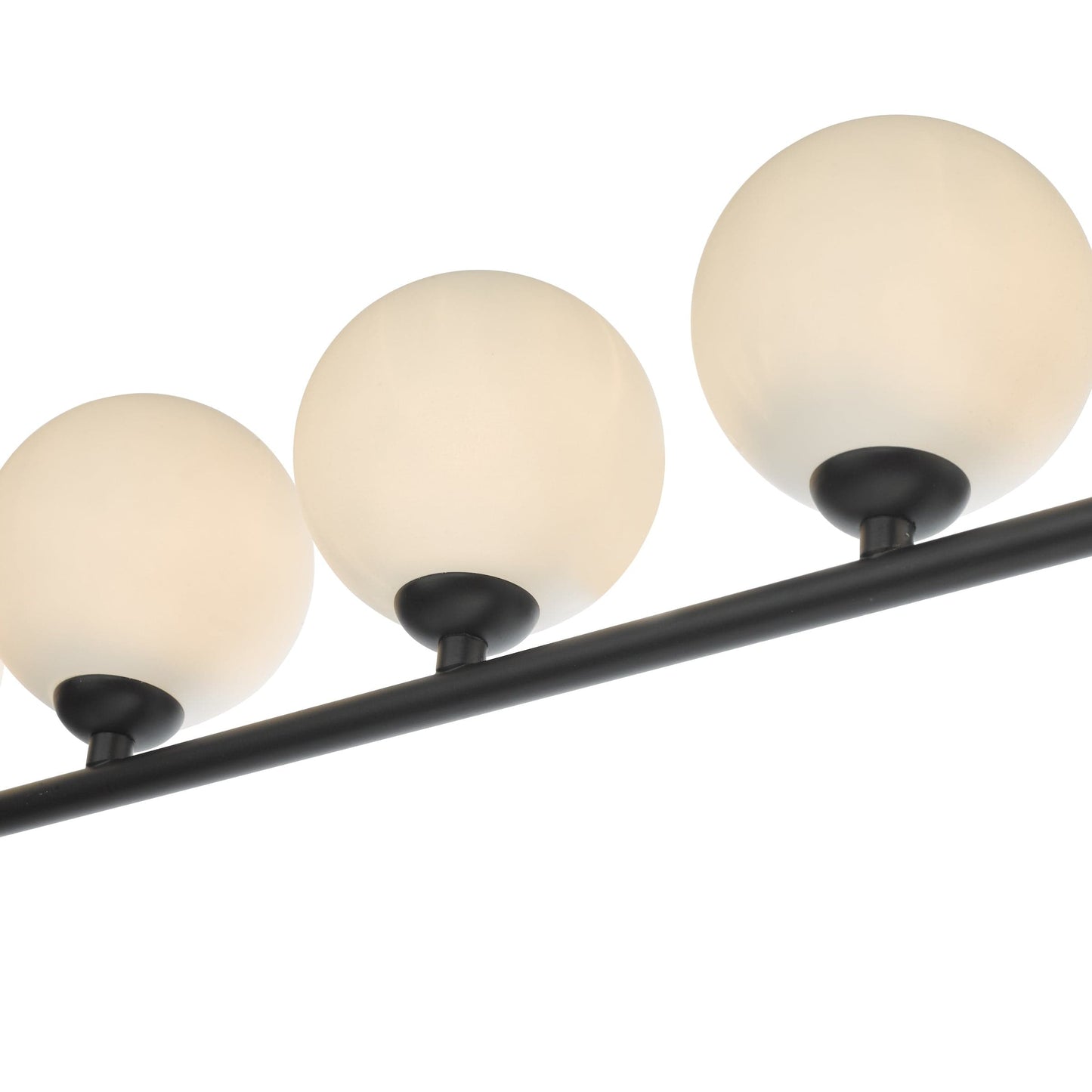 dar lighting Cradle 5 Light Bar Pendant Matt With Opal Glass CRA0522-02