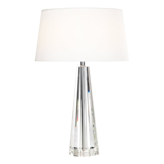 dar lighting Cyprus Table Lamp Crystal With Shade CYP4208