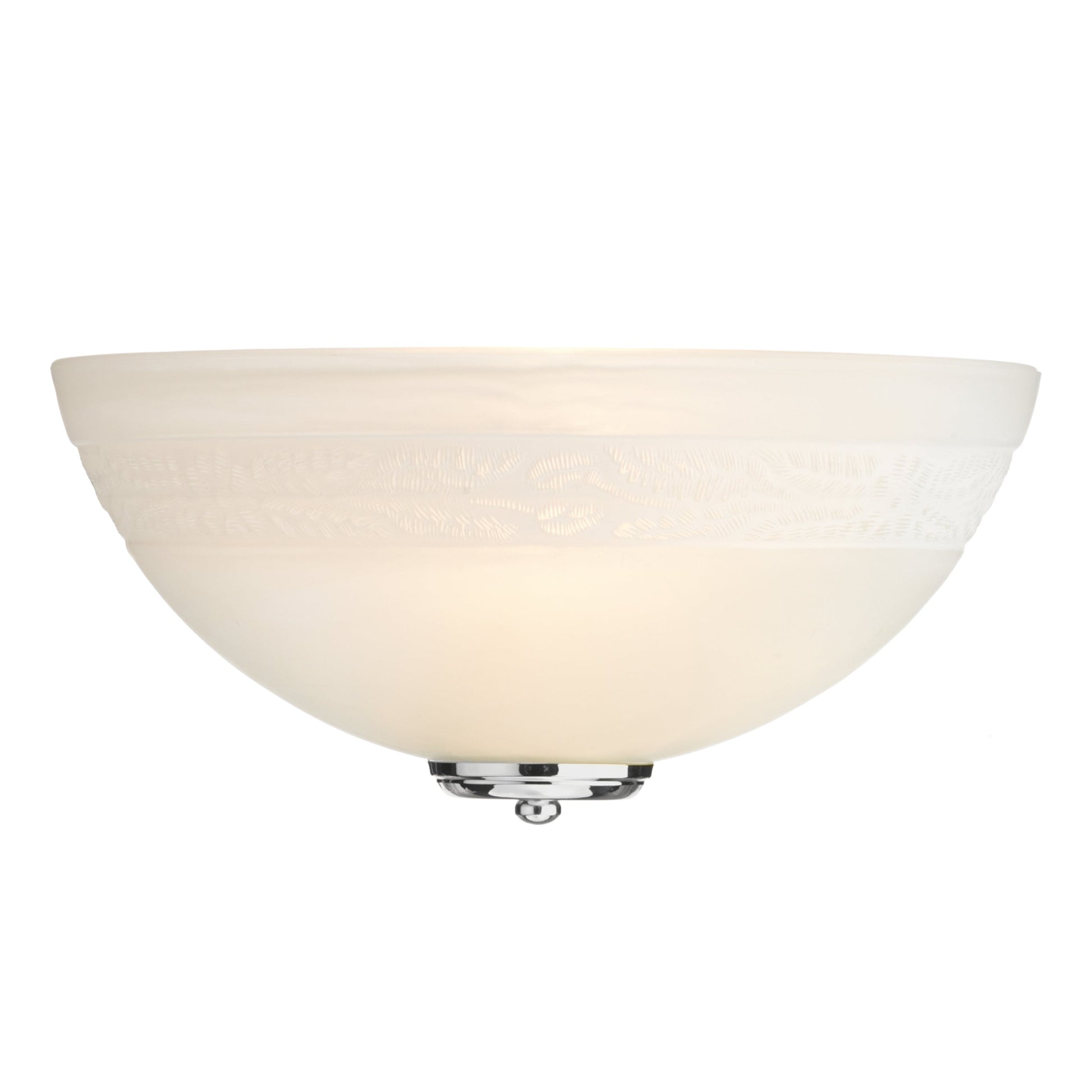 dar lighting Damask Wall Light Alabaster Glass With Chrome/Brass Finial DAM072