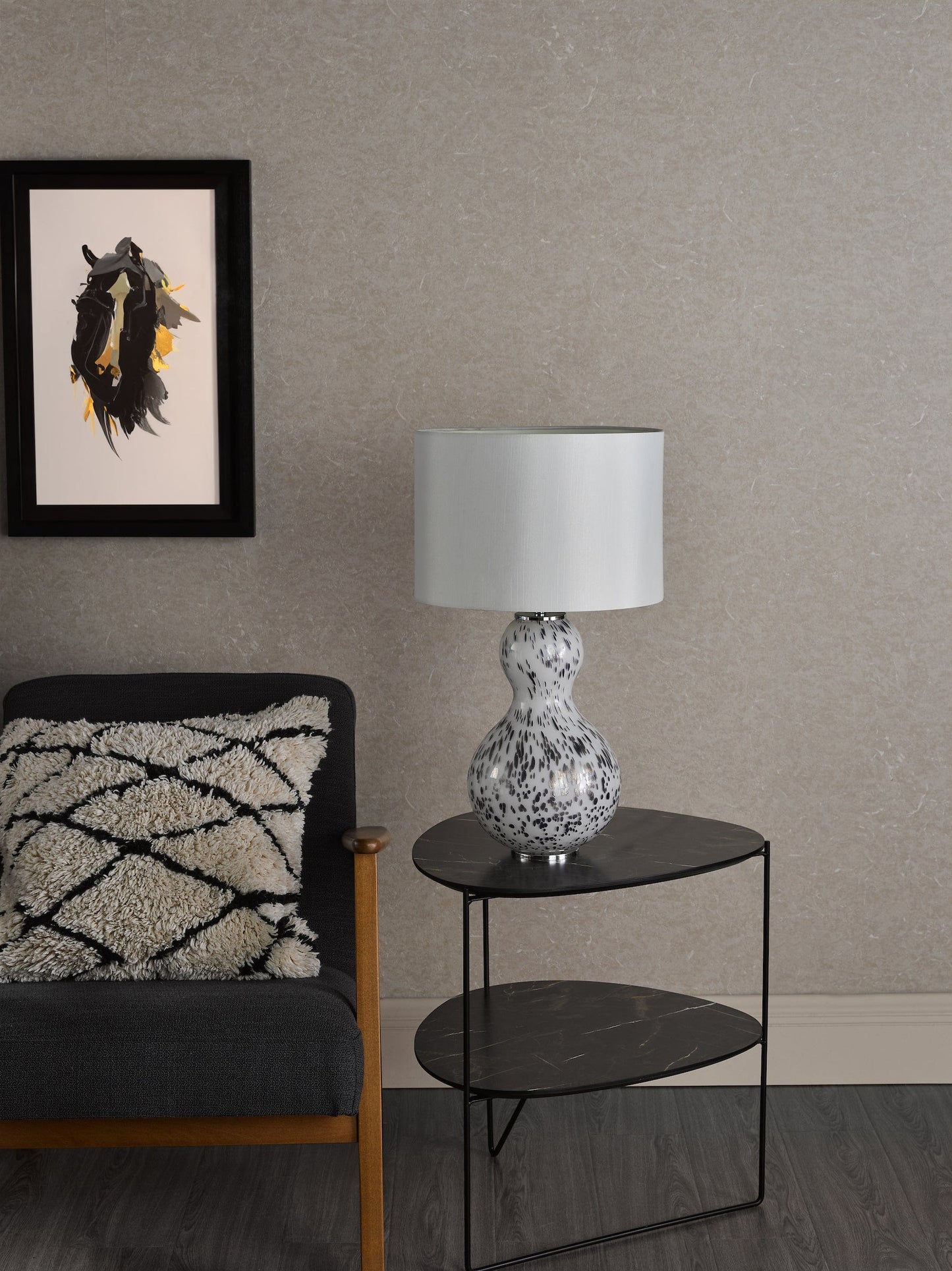 dar lighting Dascha Table Lamp Art Glass Base Only DAS4255