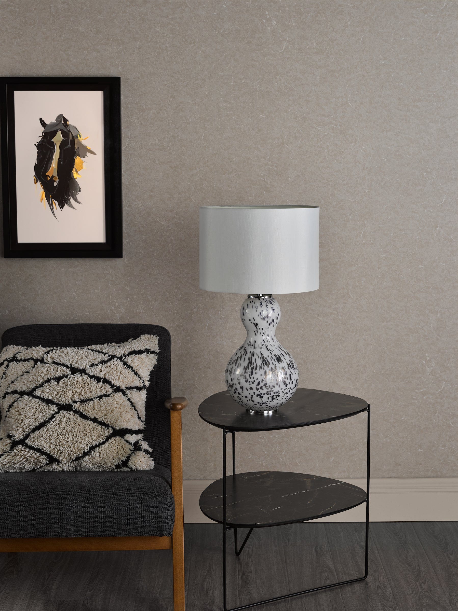 dar lighting Dascha Table Lamp Art Glass Base Only DAS4255