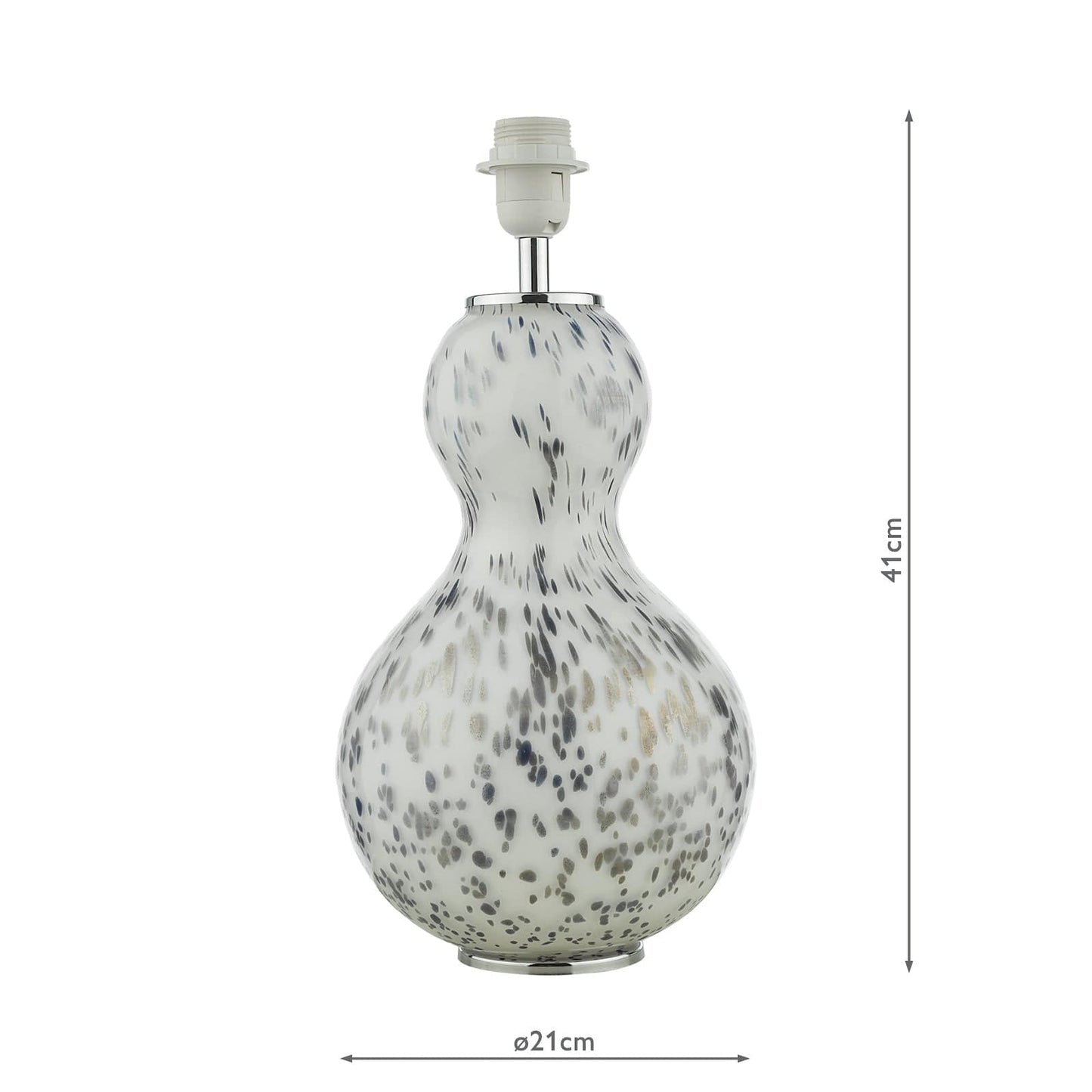 dar lighting Dascha Table Lamp Art Glass Base Only DAS4255