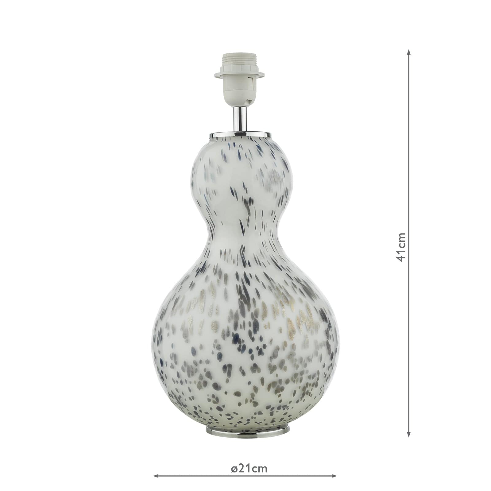 dar lighting Dascha Table Lamp Art Glass Base Only DAS4255