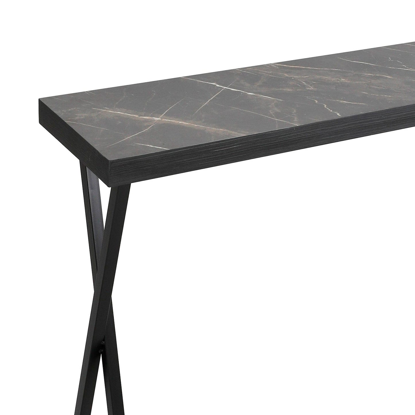 dar lighting Data Console Table Dark Marble Effect 001DAT004