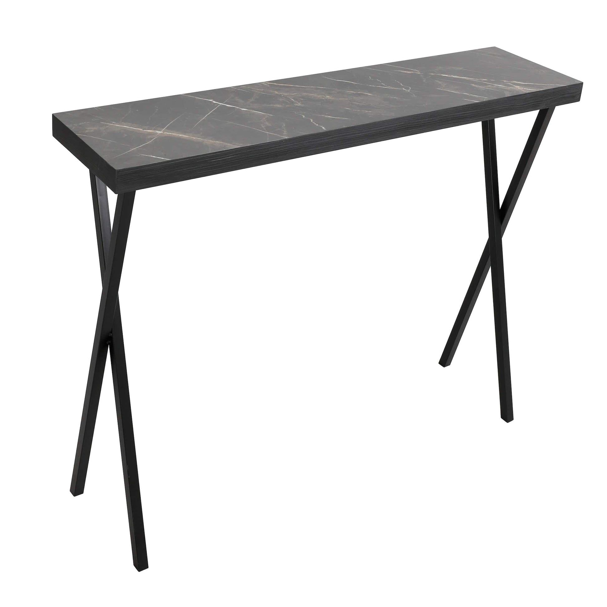 dar lighting Data Console Table Dark Marble Effect 001DAT004