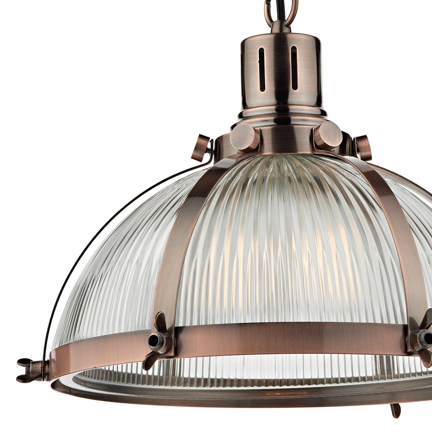 dar lighting Debut 1 Light Pendant Brushed Antique Copper DEB0164