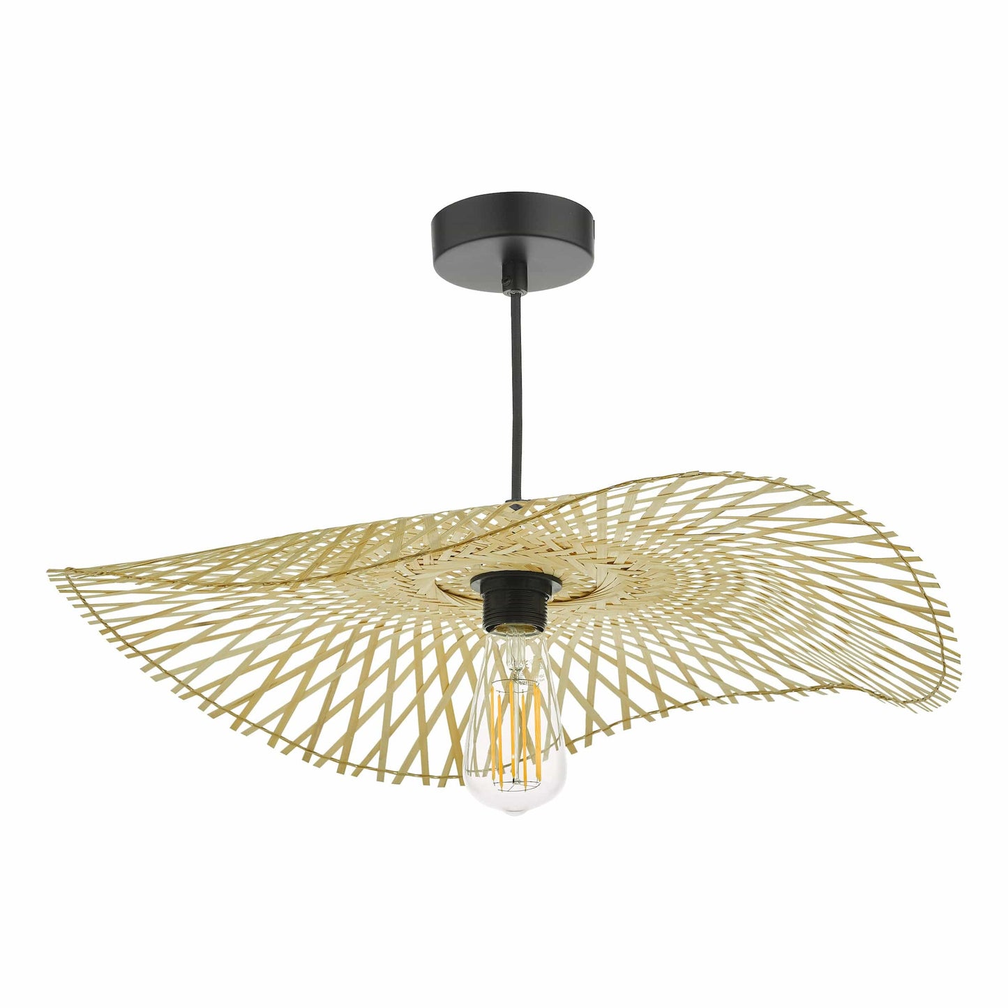 dar lighting Deja Easy Fit Pendant Natural Rattan DEJ6529