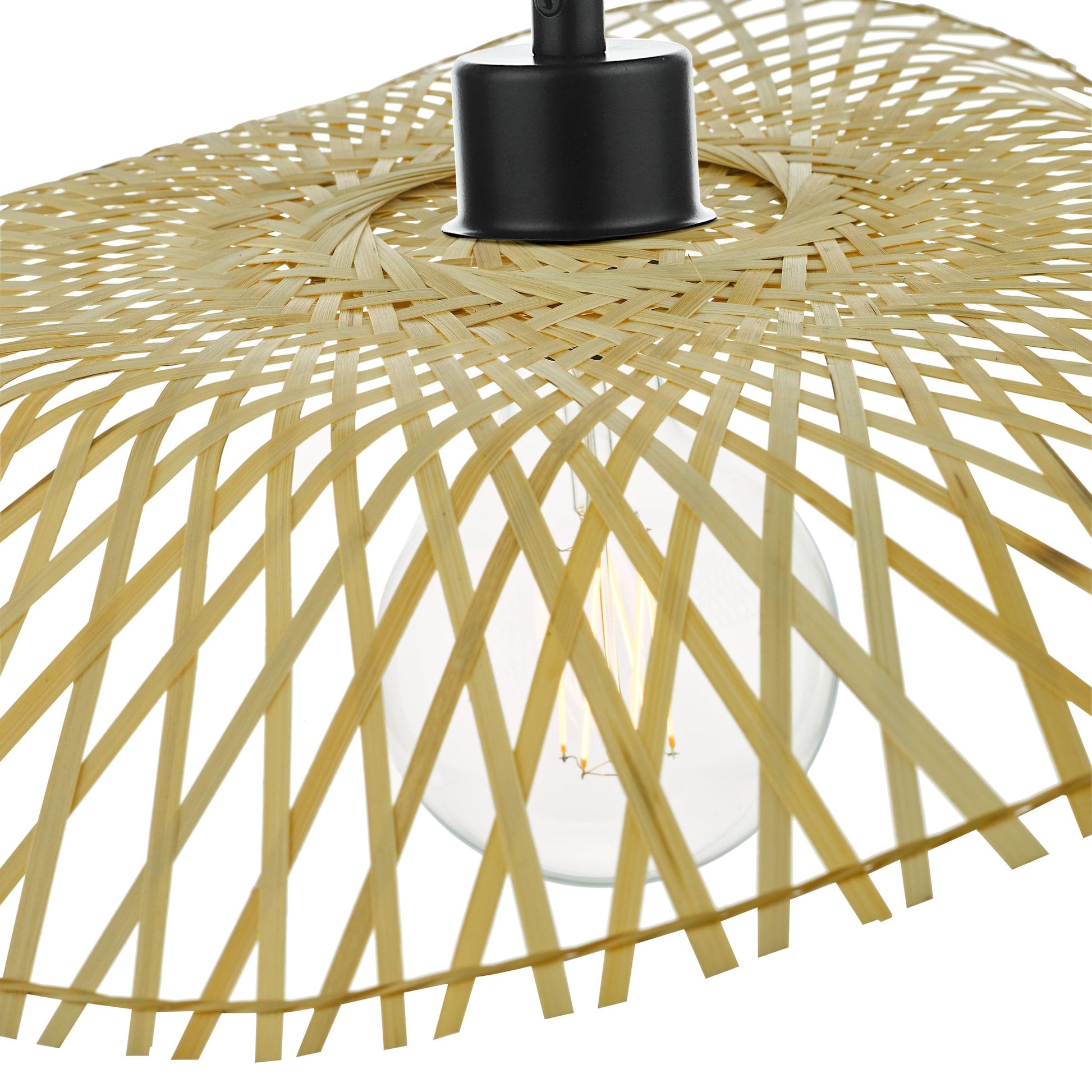 dar lighting Deja Easy Fit Pendant Natural Rattan DEJ6529