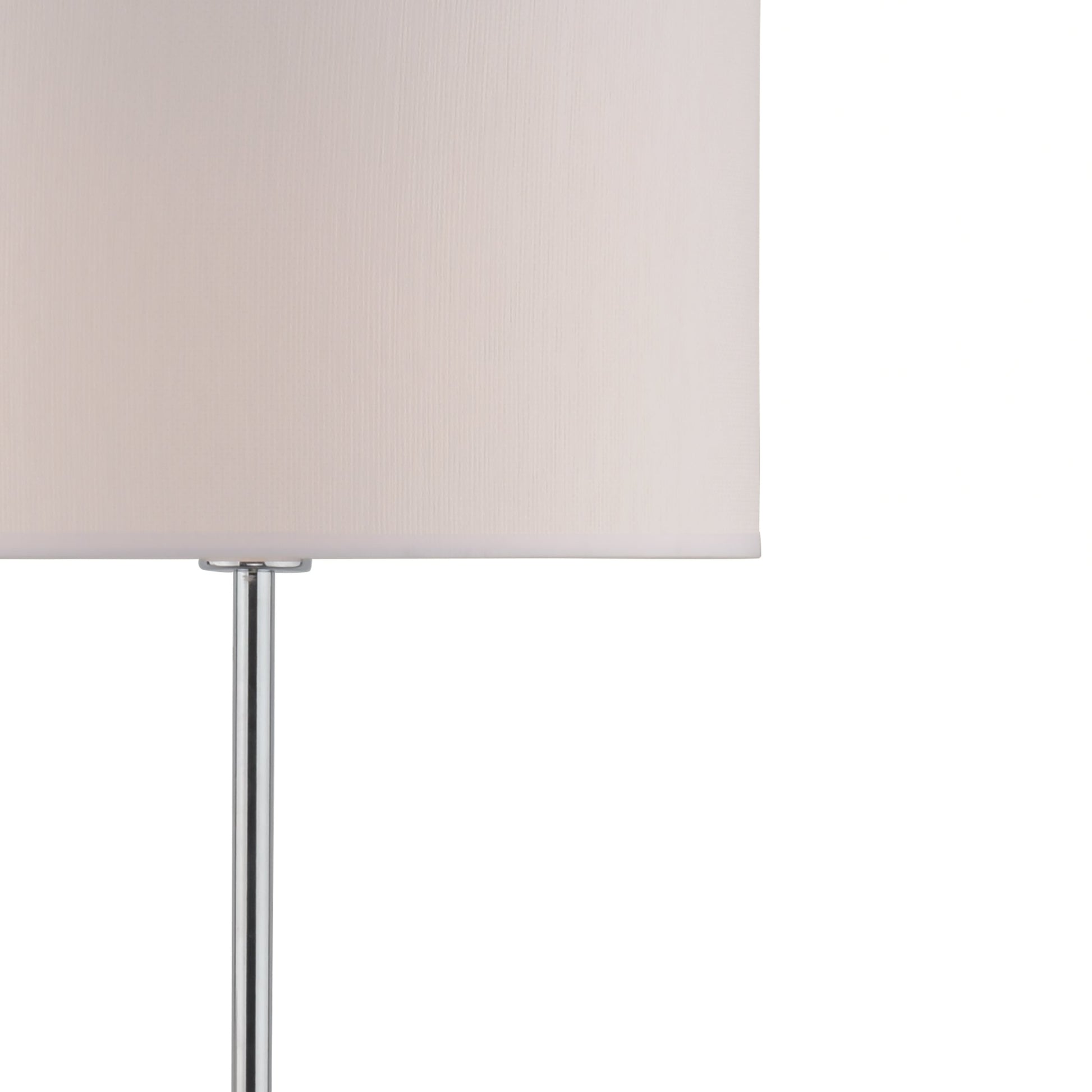 dar lighting Delta Floor Lamp Polished Chrome With Shade DEL4950