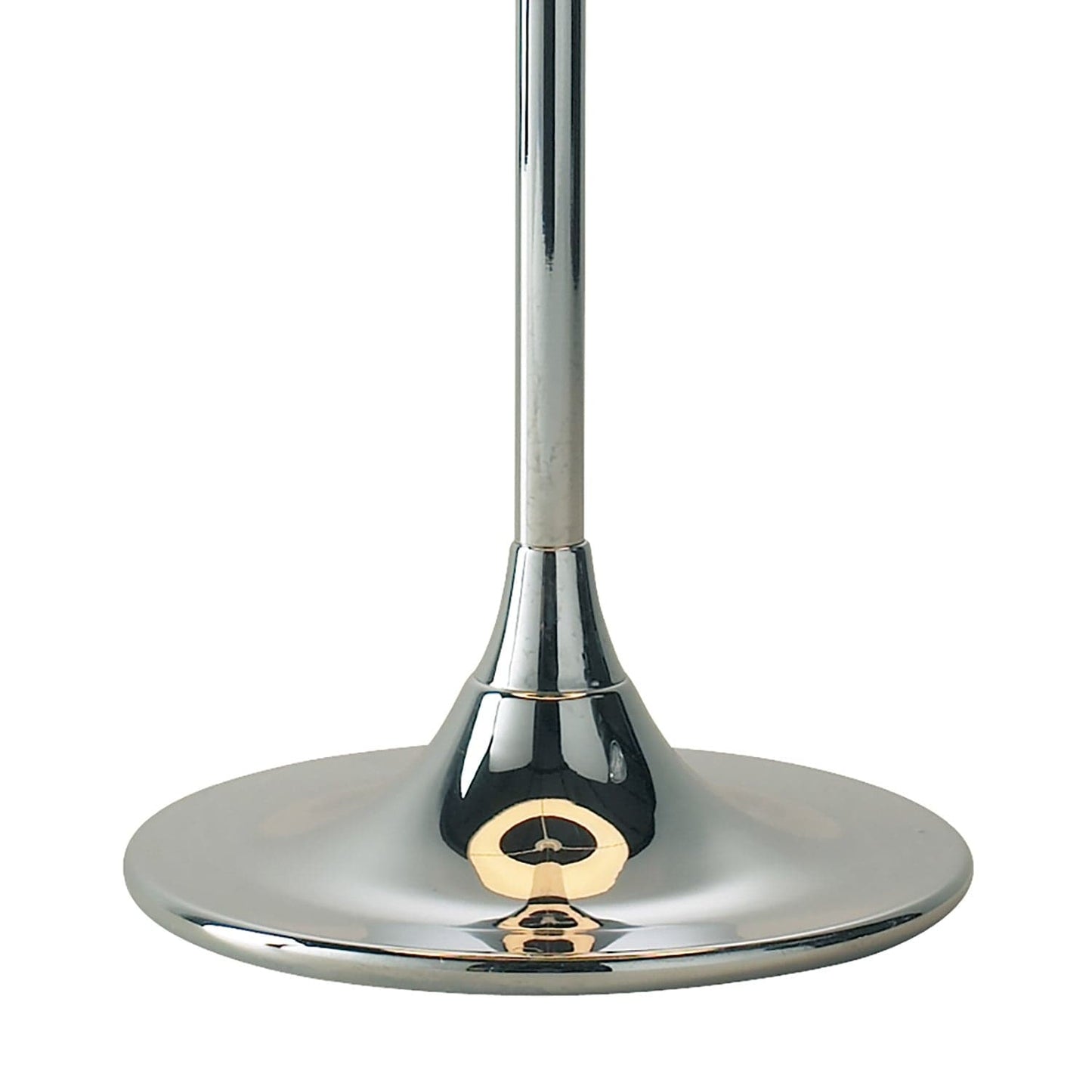 dar lighting Delta Table Lamp Polished Chrome With Shade DEL4250