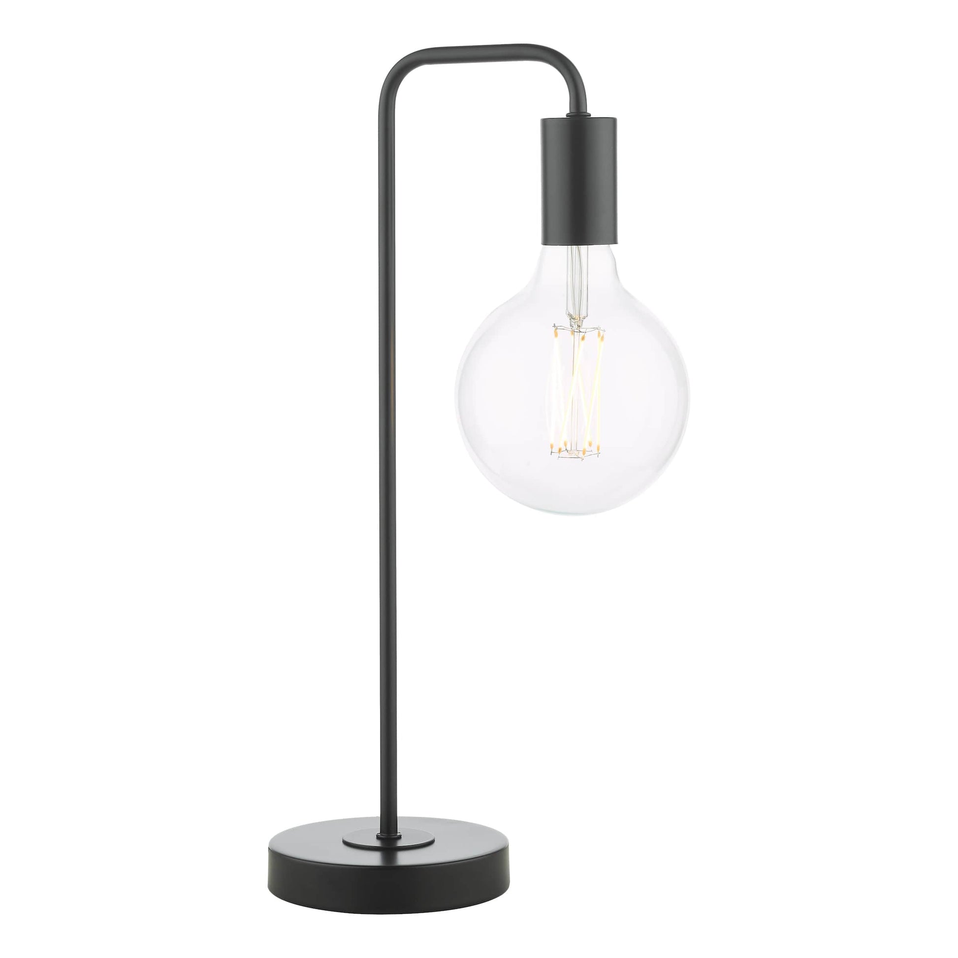 dar lighting Dena Table Lamp Matt Black DEN4222