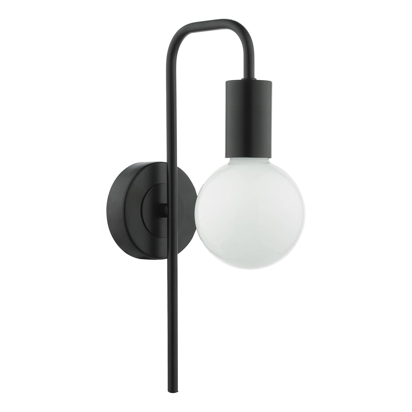 dar lighting Dena Wall Light Matt Black DEN0722