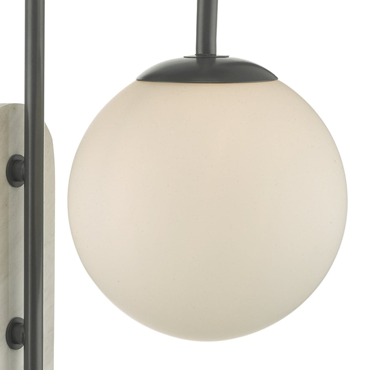 dar lighting Deuce Bathroom Wall Light Marble Opal Glass IP44 DEU0739