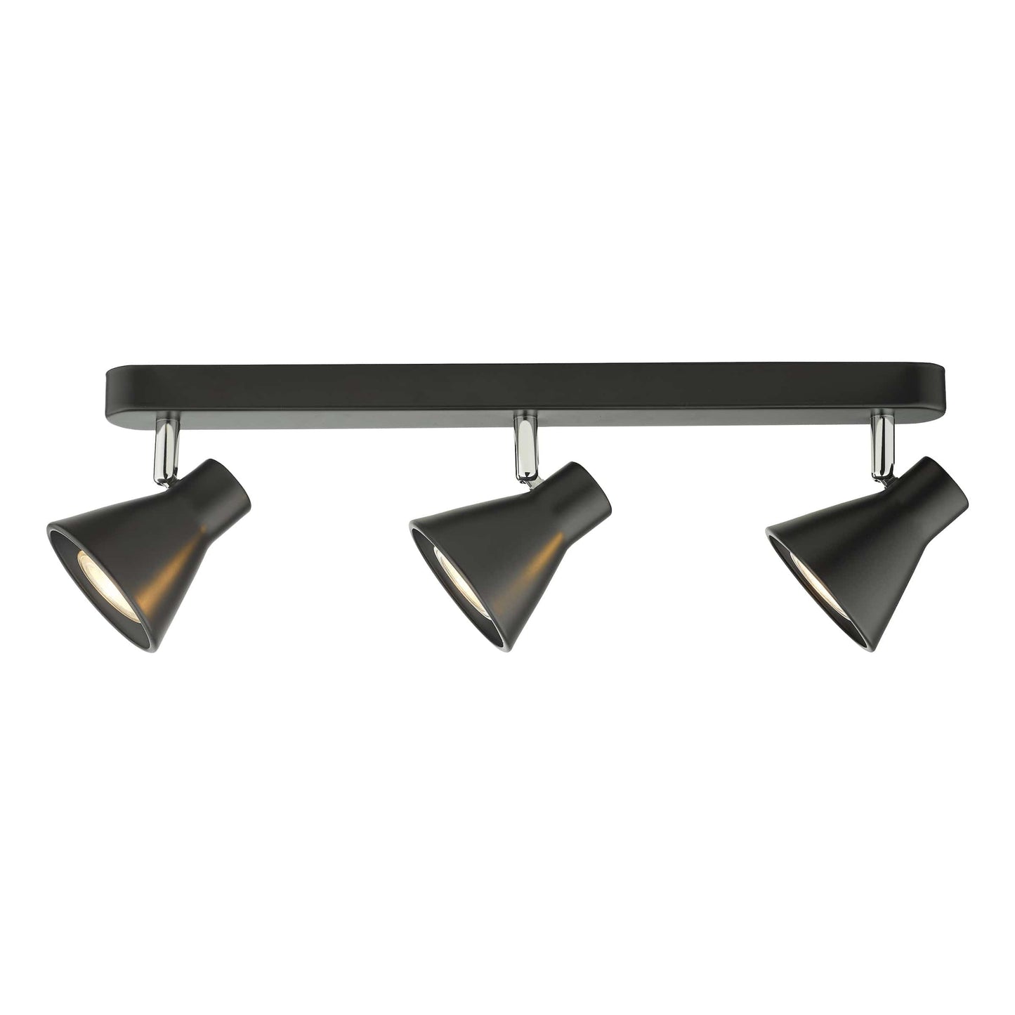 dar lighting Diza 3 Light Bar Spotlight Matt Black DIZ7322