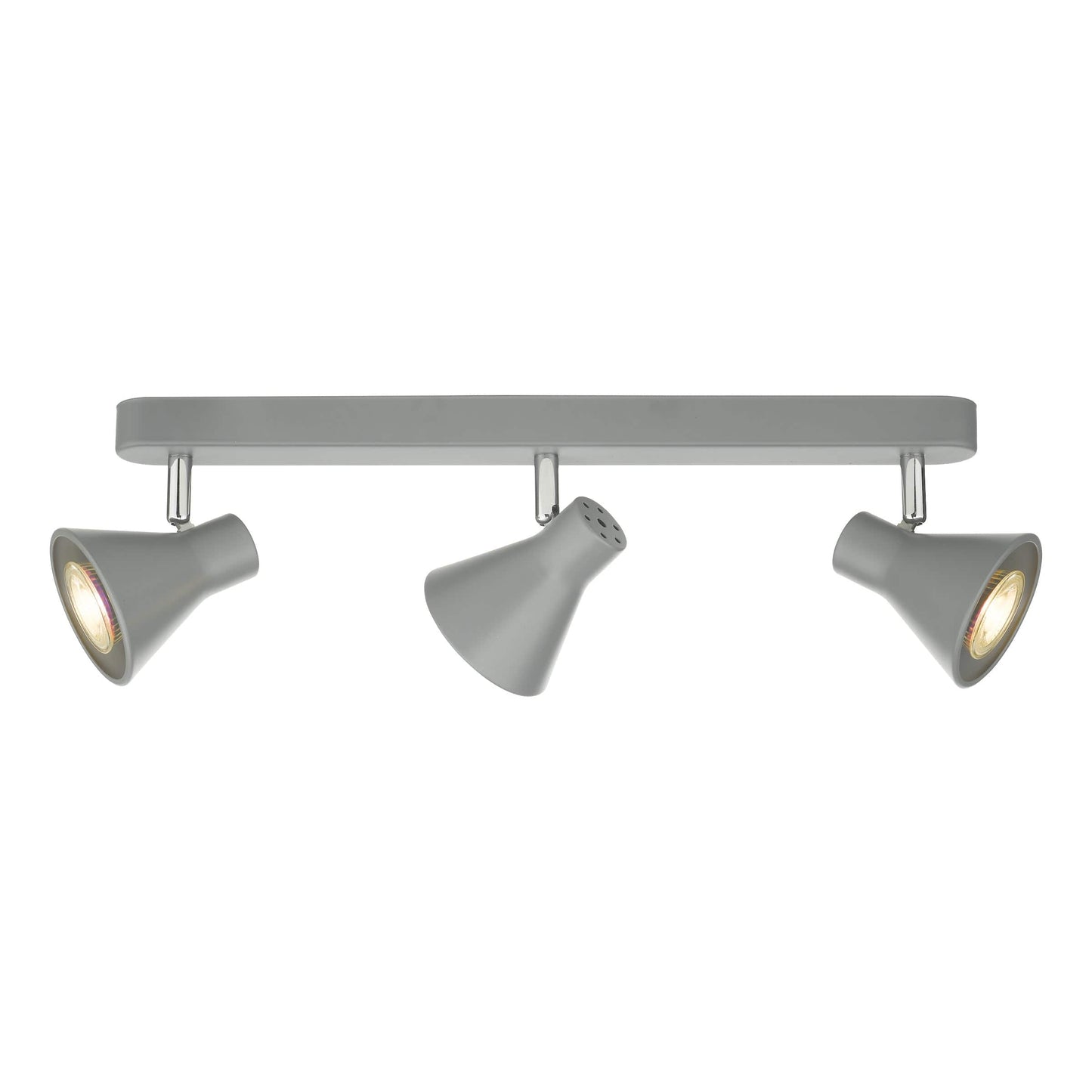 dar lighting Diza 3 Light Bar Spotlight Matt Grey DIZ7339