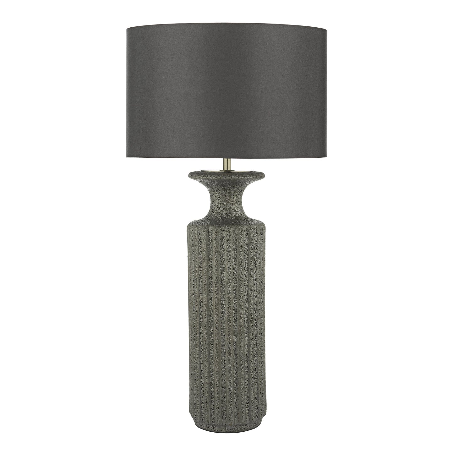 dar lighting Dugan Table Lamp Black Volcanic Glaze Base Only DUG4222