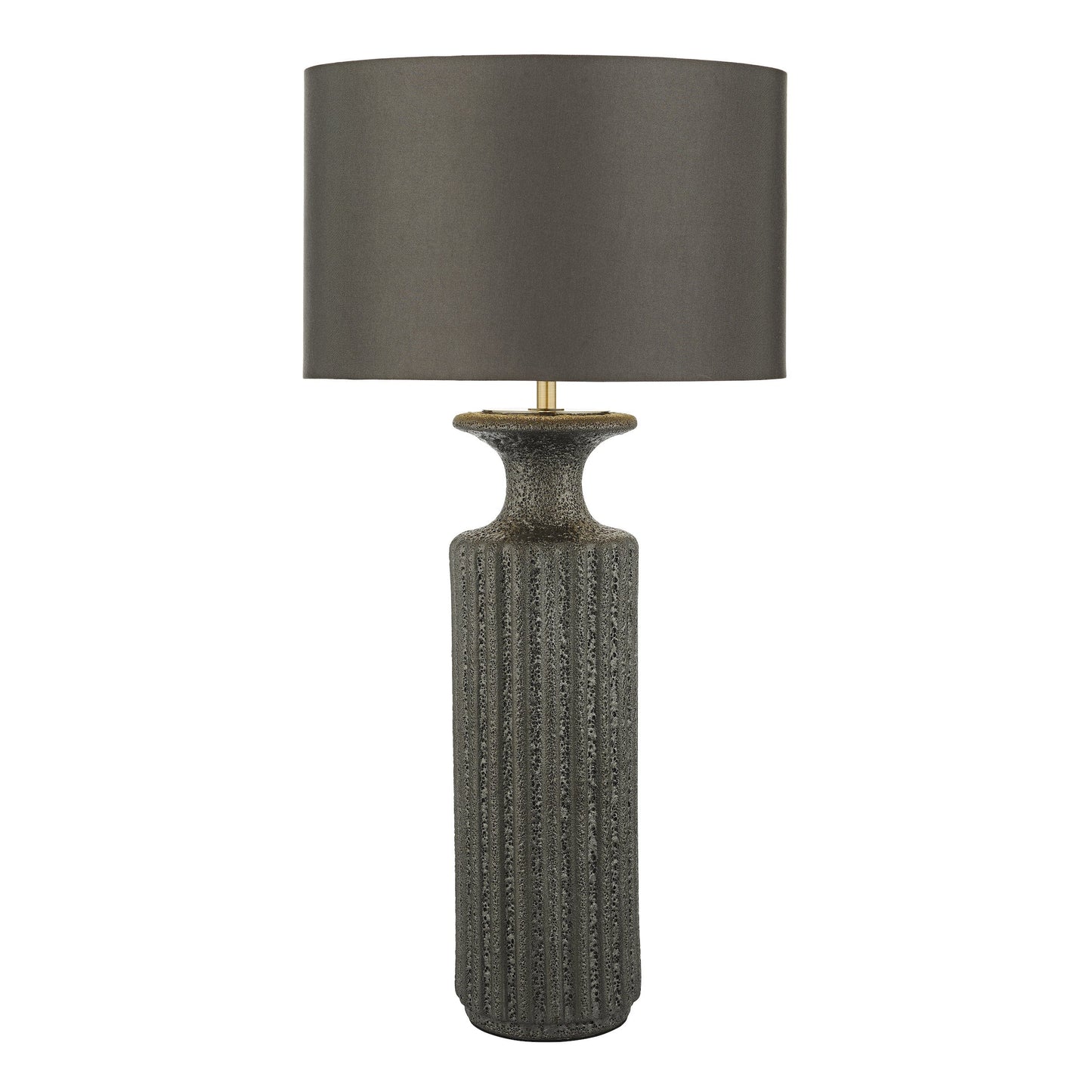 dar lighting Dugan Table Lamp Black Volcanic Glaze Base Only DUG4222