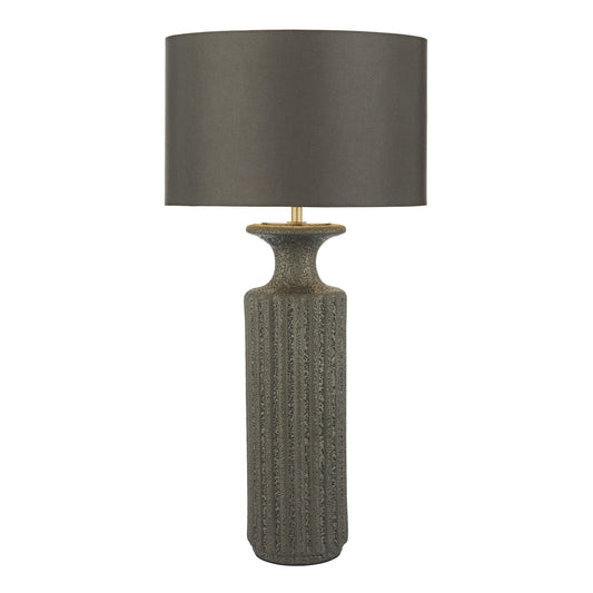 dar lighting Dugan Table Lamp Black Volcanic Glaze Base Only DUG4222