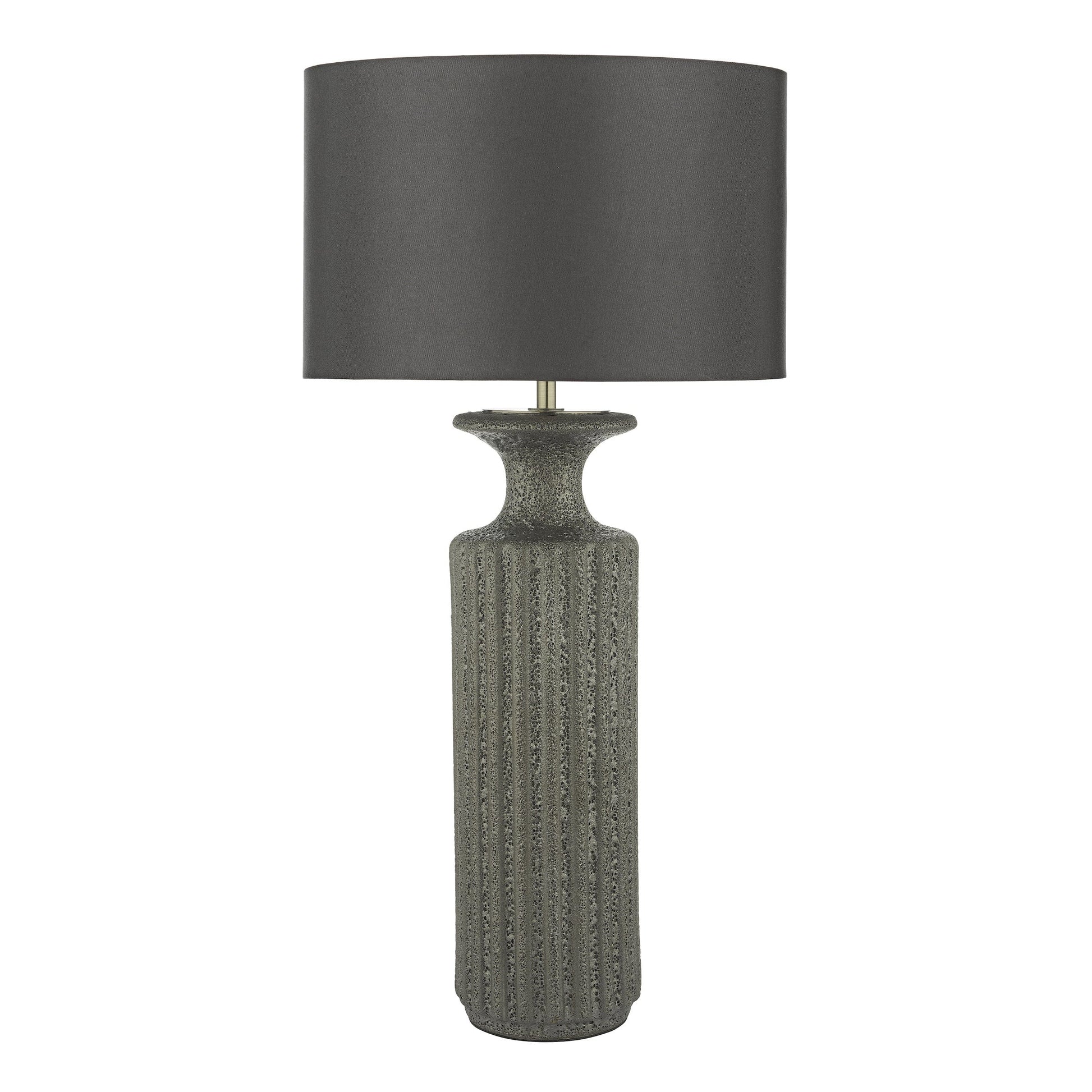 dar lighting Dugan Table Lamp Black Volcanic Glaze Base Only DUG4222