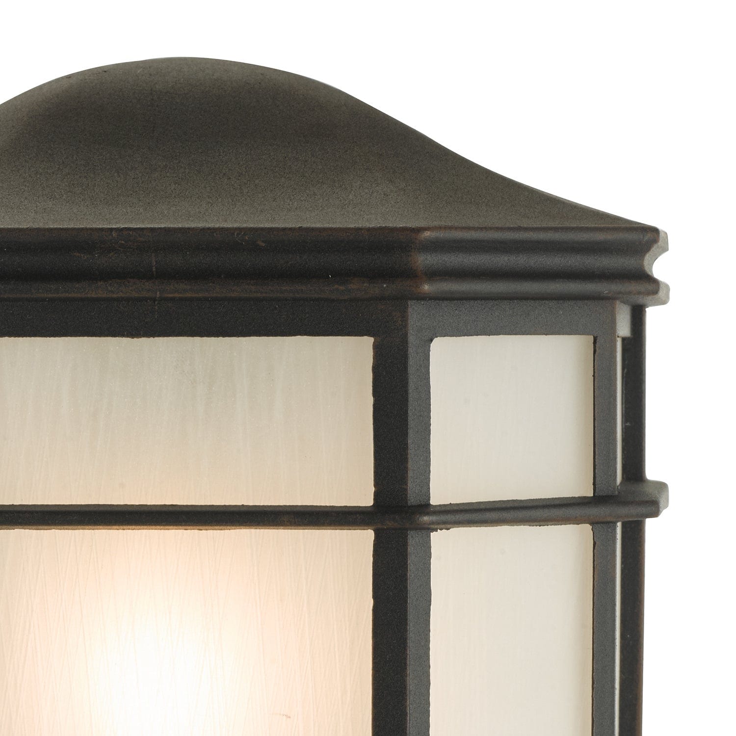 dar lighting Dulbecco Outdoor Wall Light Black Opal Acrylic IP44 DUL2122