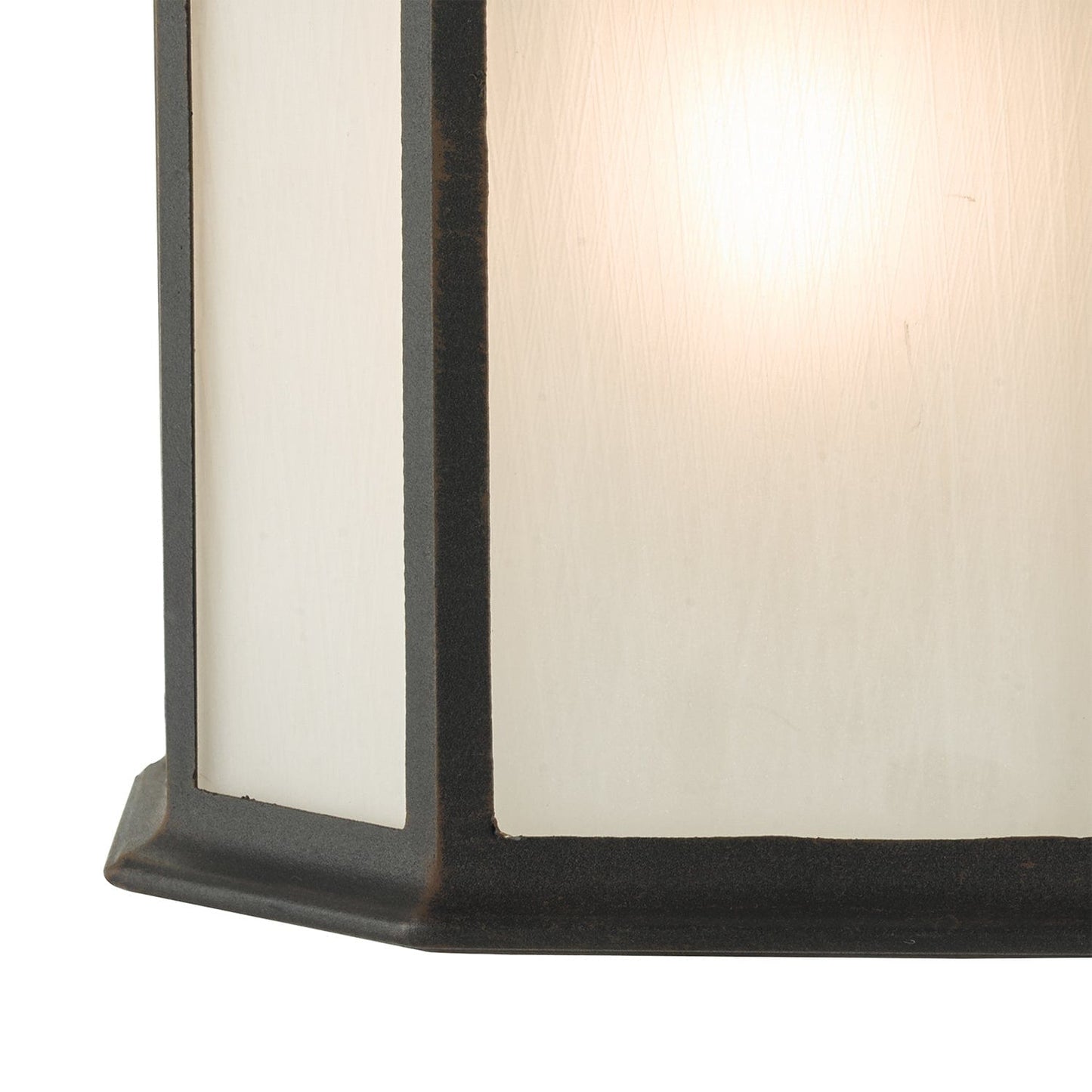 dar lighting Dulbecco Outdoor Wall Light Black Opal Acrylic IP44 DUL2122