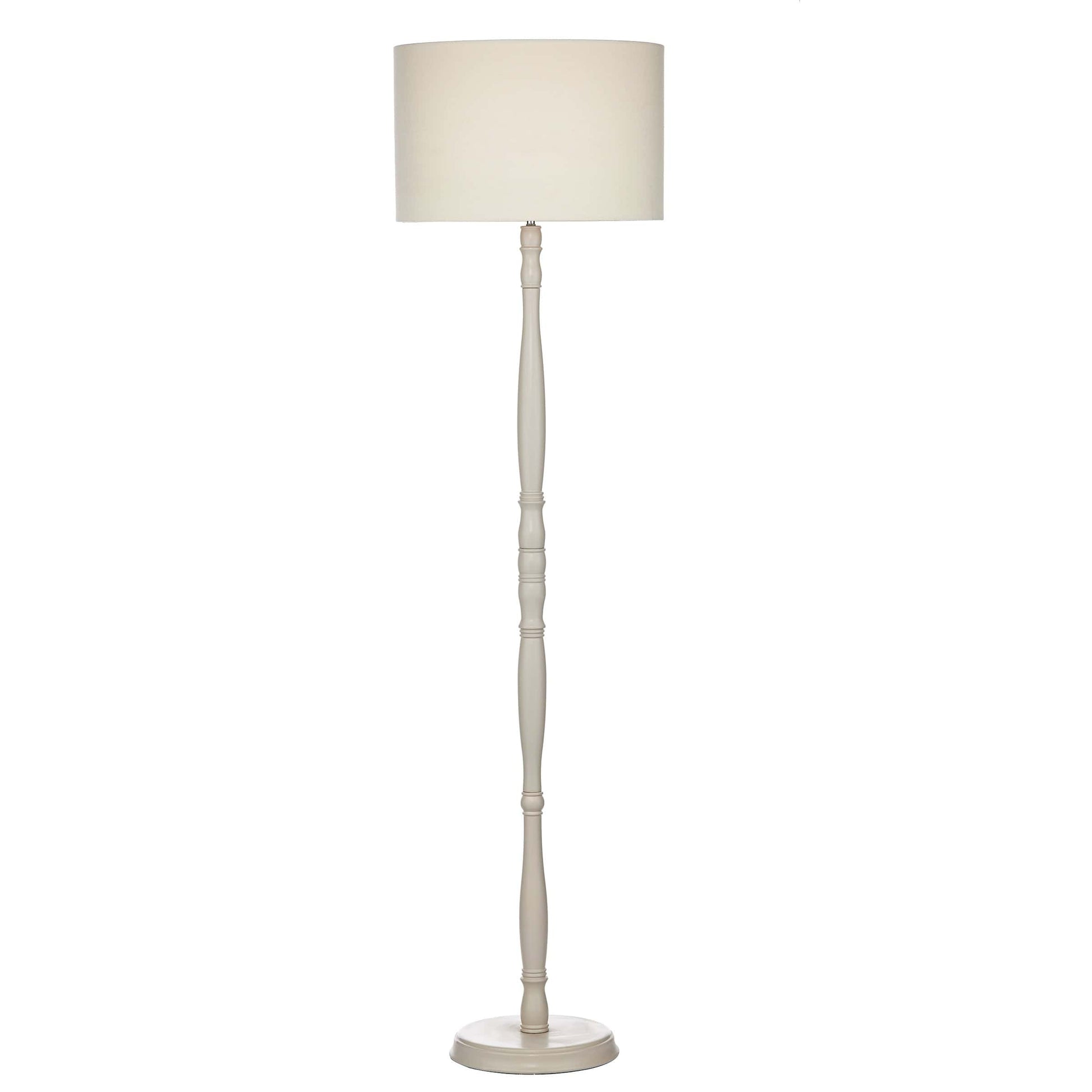 dar lighting Dunlop Floor Lamp Cream With Shade DUN4933