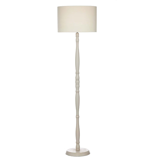 dar lighting Dunlop Floor Lamp Cream With Shade DUN4933