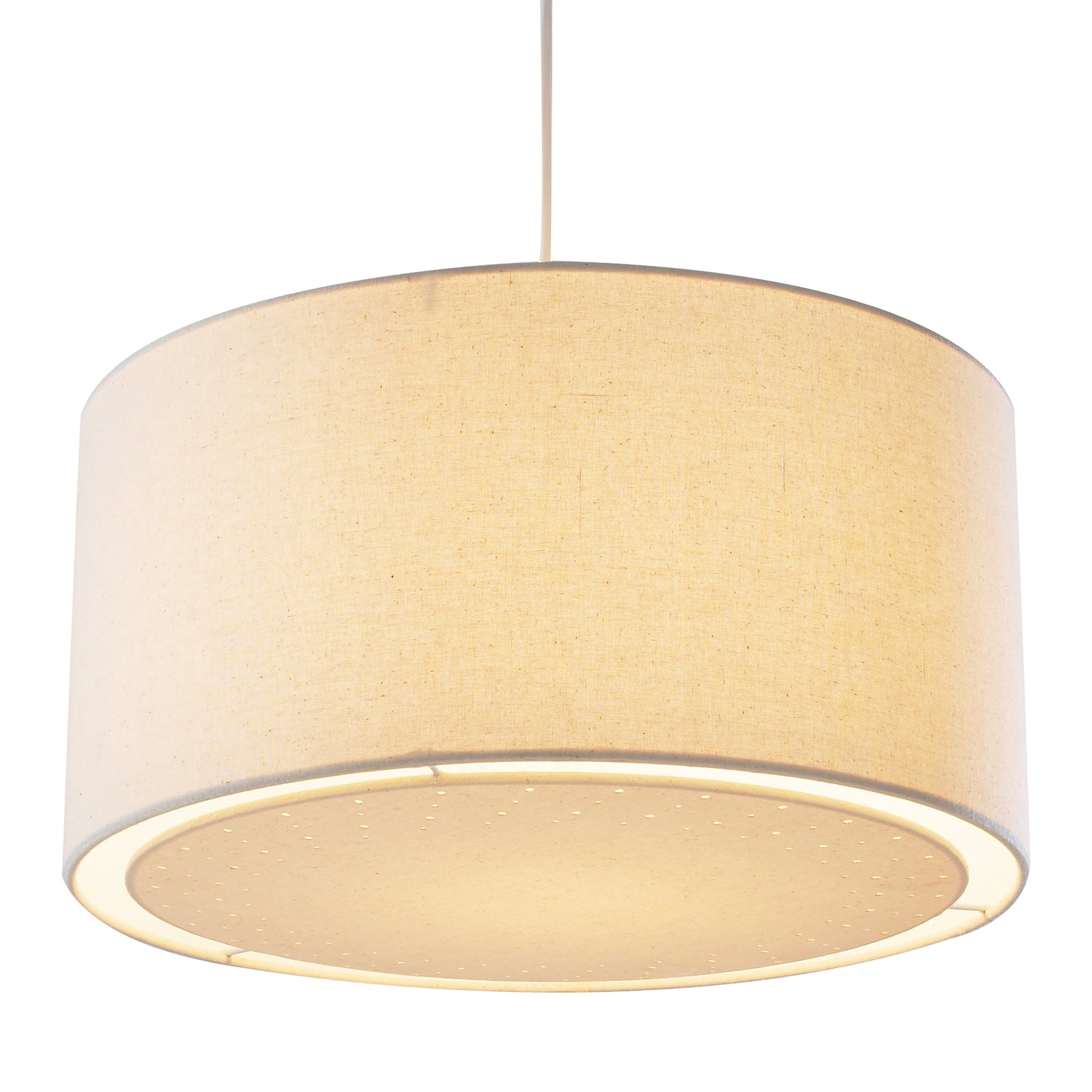 dar lighting Edward Non Elec Pendant Cream Laser Cut EDW6533