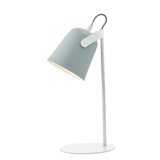 dar lighting Effie Table Lamp Soft Matt Grey and White EFF4139