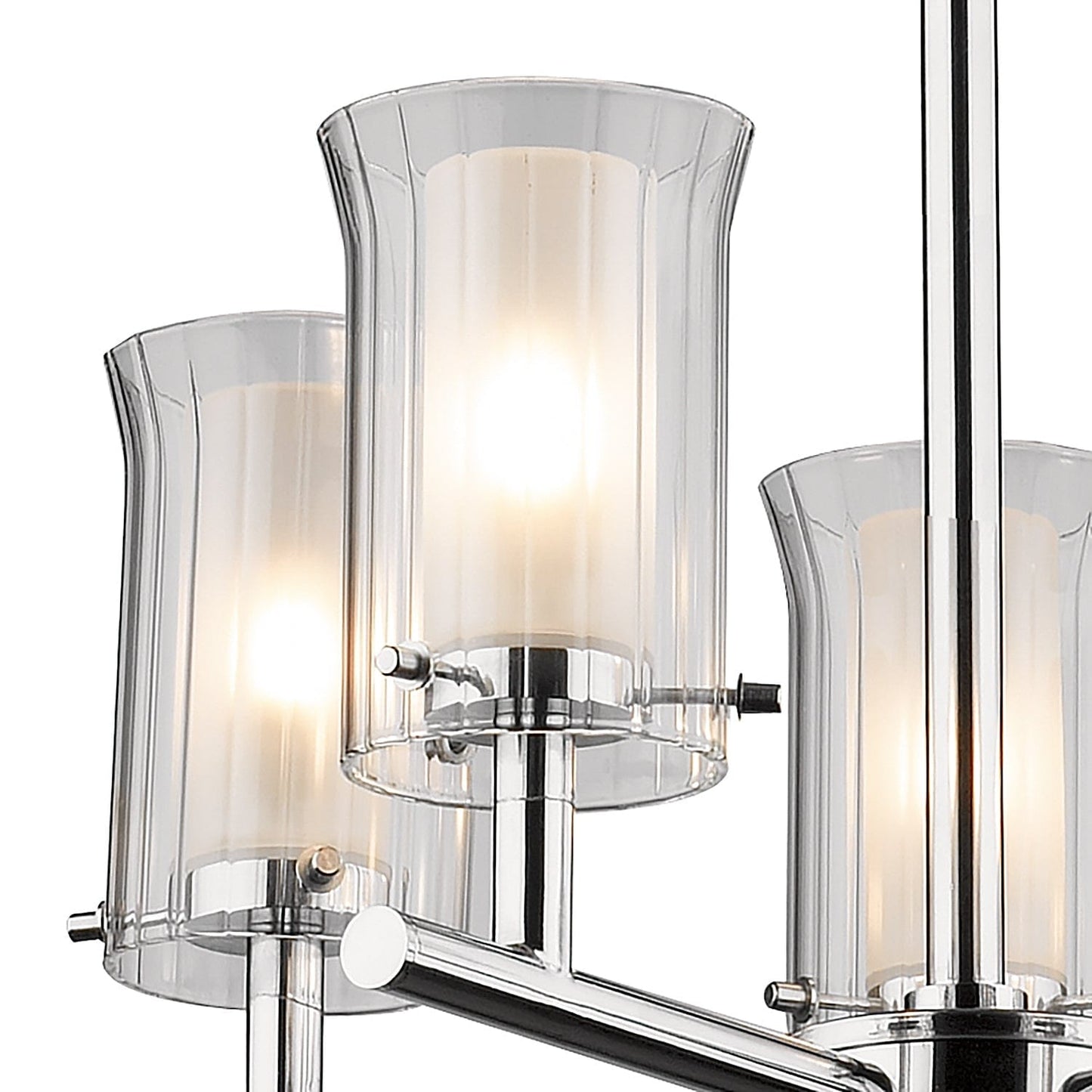 dar lighting Elba Bathroom 5 Light Semi Flush Polished Chrome IP44 ELB0550